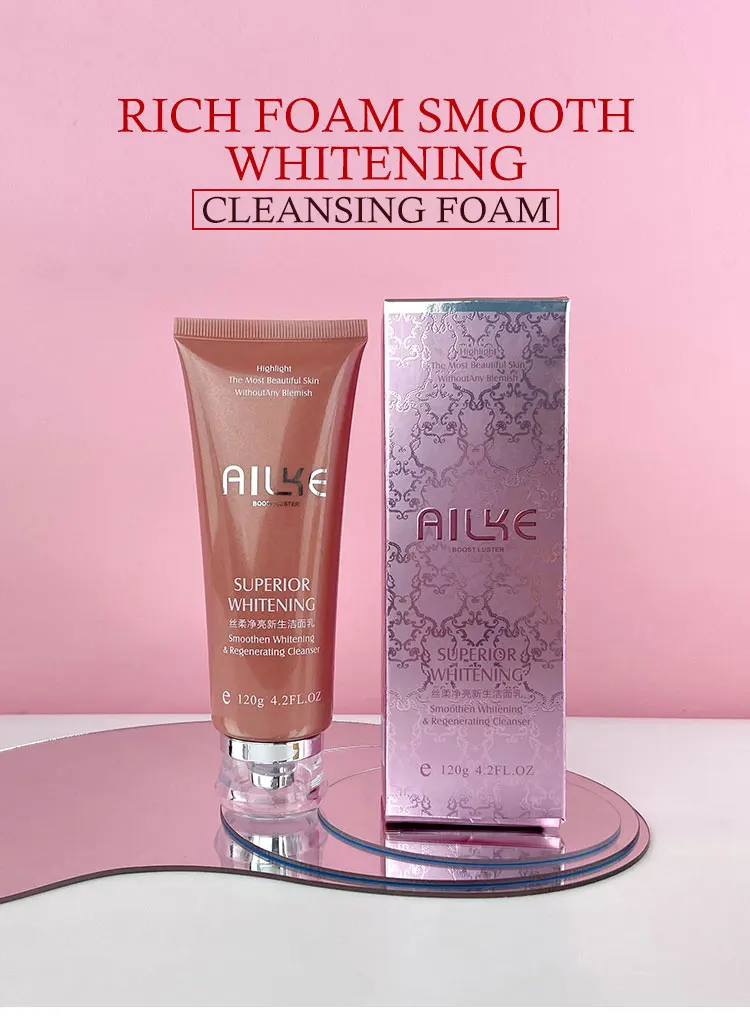 AILKE Rose Facial Cleanser, Women Whitening Moisturizing Cleaning Cleaner, Hydrating, Reduce Dark Spots, For All Skin Types