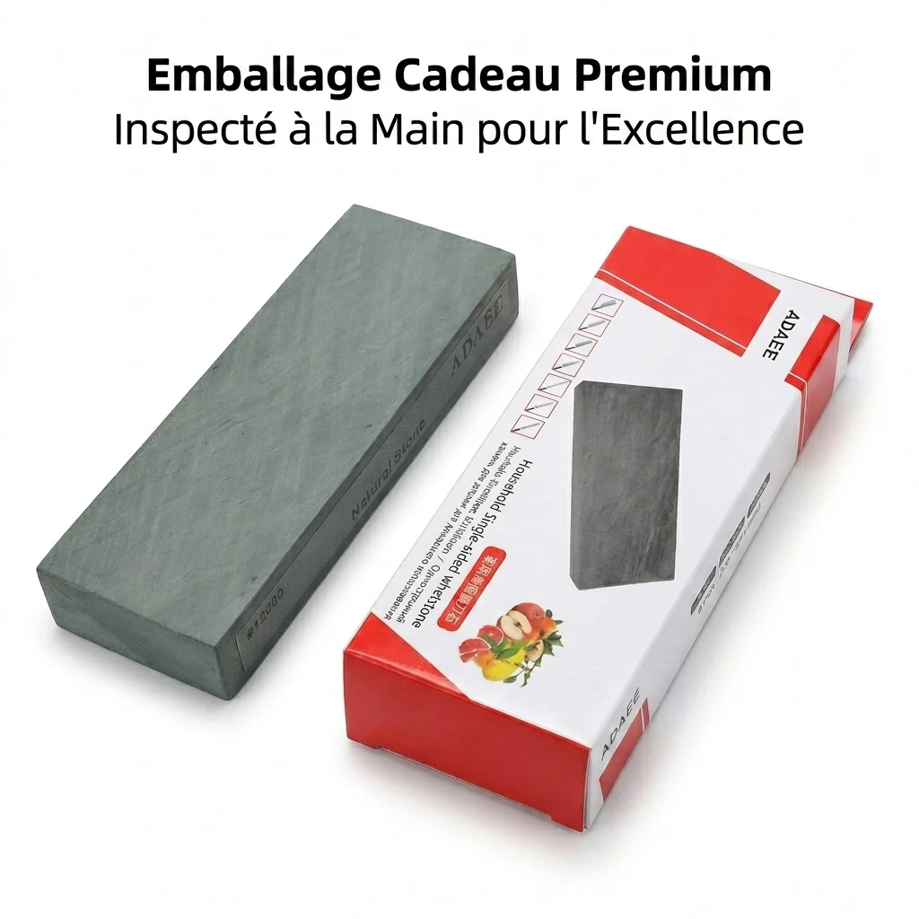 ADAEE Professional 12000# Natural Whetstone Large Size 200*75*29mm Sharpening Stone Ultra Fine Finishing Stone for Kitchen Knife