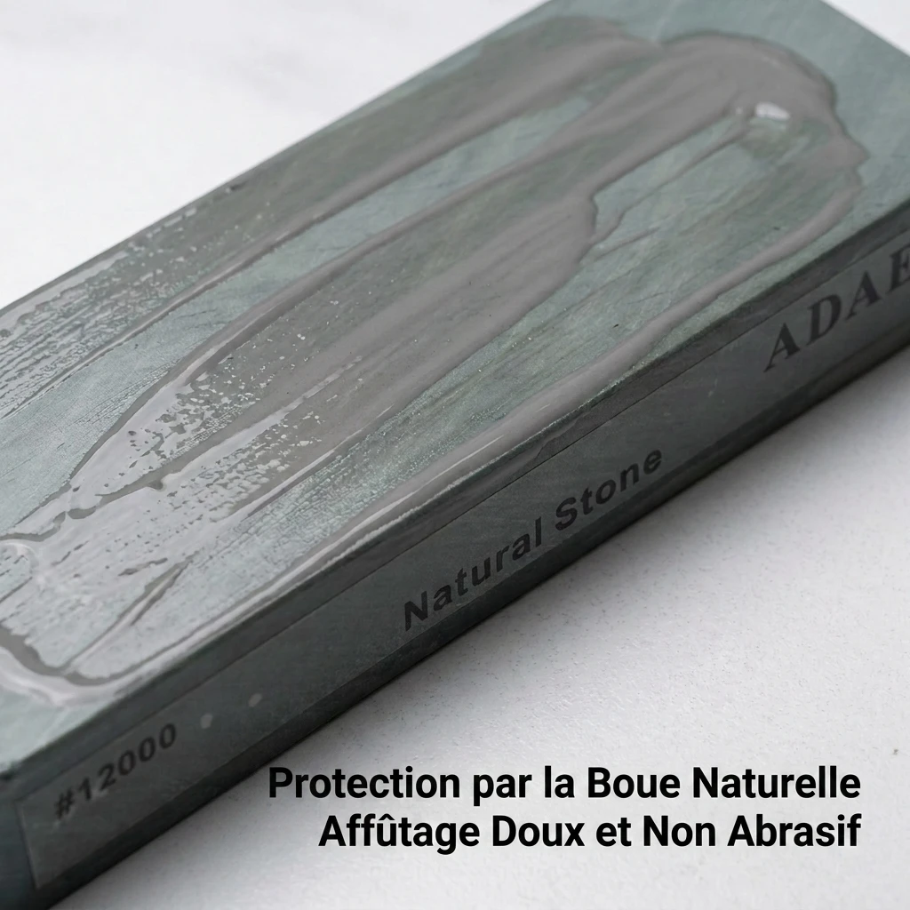 ADAEE Professional 12000# Natural Whetstone Large Size 200*75*29mm Sharpening Stone Ultra Fine Finishing Stone for Kitchen Knife