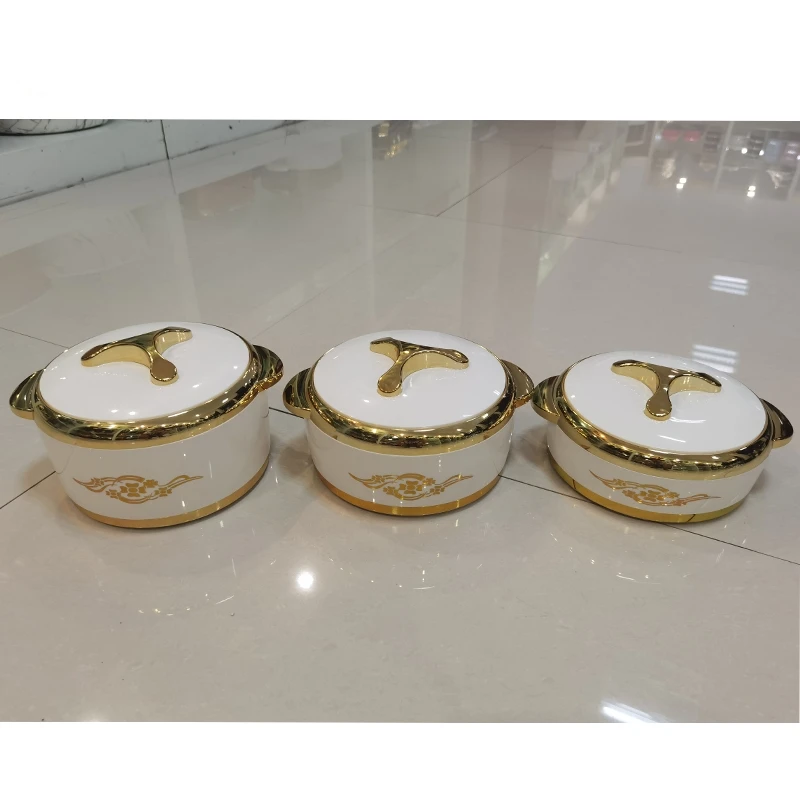 3Pcs/Set 1.5/2/2.5L Plastic Food Warmer Lunch Box Container Ramadan Party Wedding