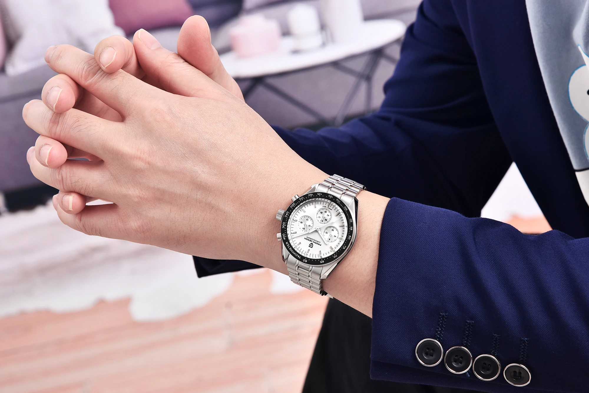 PAGANI DESIGN Moon Watch 40MM Dial Analog Chronograph Waterproof Analog Quartz Watch Men's Sapphire Dial Automatic Movement 2026