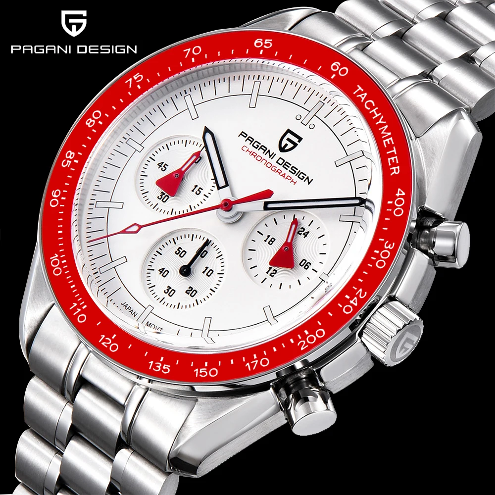PAGANI DESIGN Moon Watch 40MM Dial Analog Chronograph Waterproof Analog Quartz Watch Men's Sapphire Dial Automatic Movement 2026