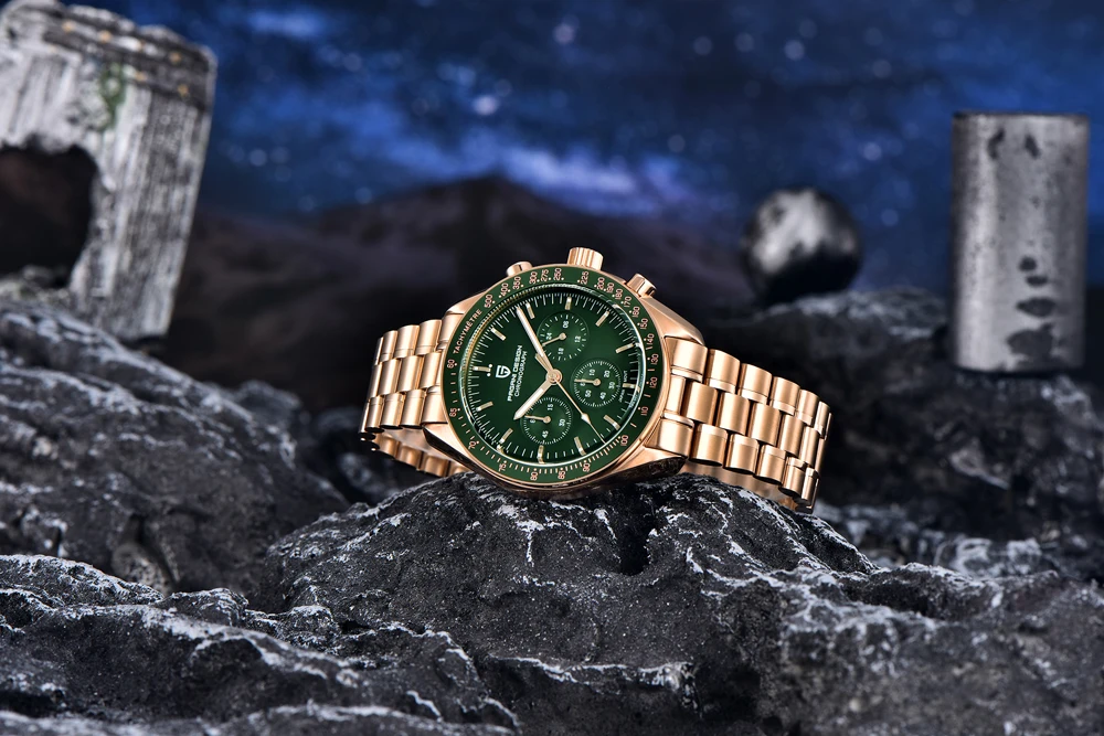 PAGANI DESIGN Moon Watch 40MM Dial Analog Chronograph Waterproof Analog Quartz Watch Men's Sapphire Dial Automatic Movement 2026