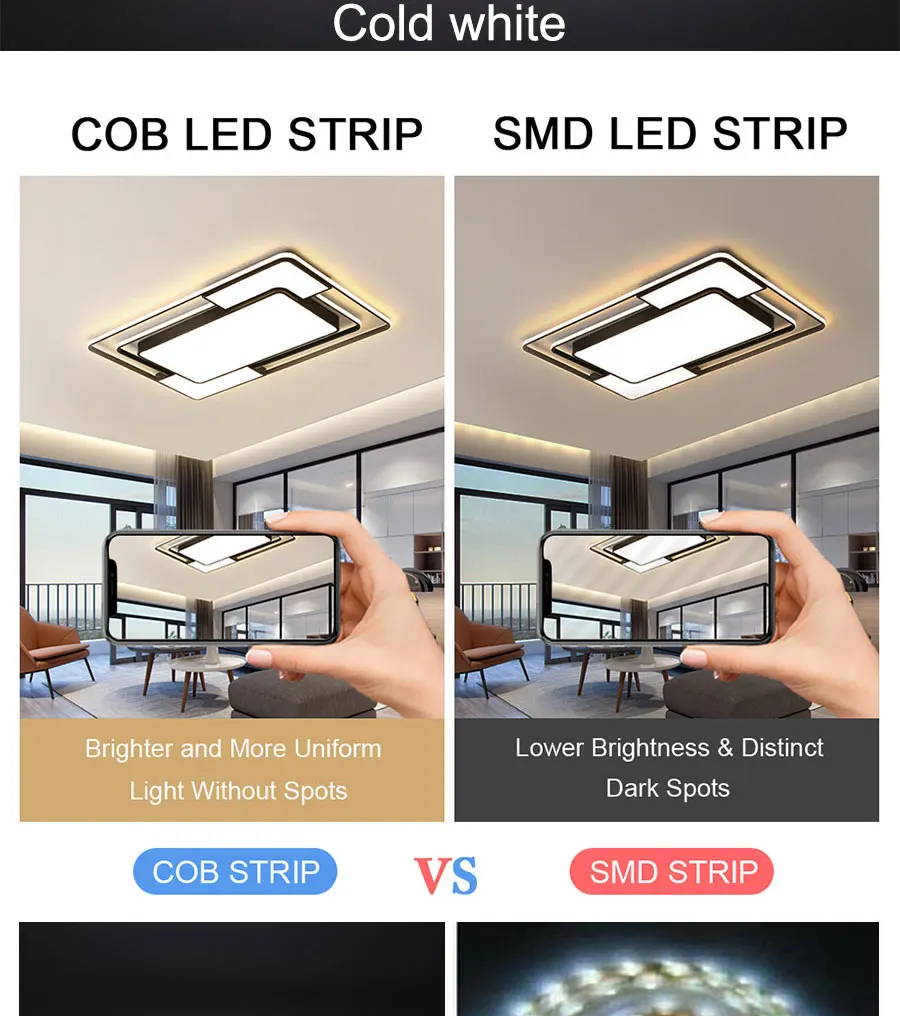 24V 12V 5m 10m COB LED Strip Light 5/8/10mm High Density Flexible LED Ribbon 3000K 4000K 6000K Dimmable LED Tape For Home Decor