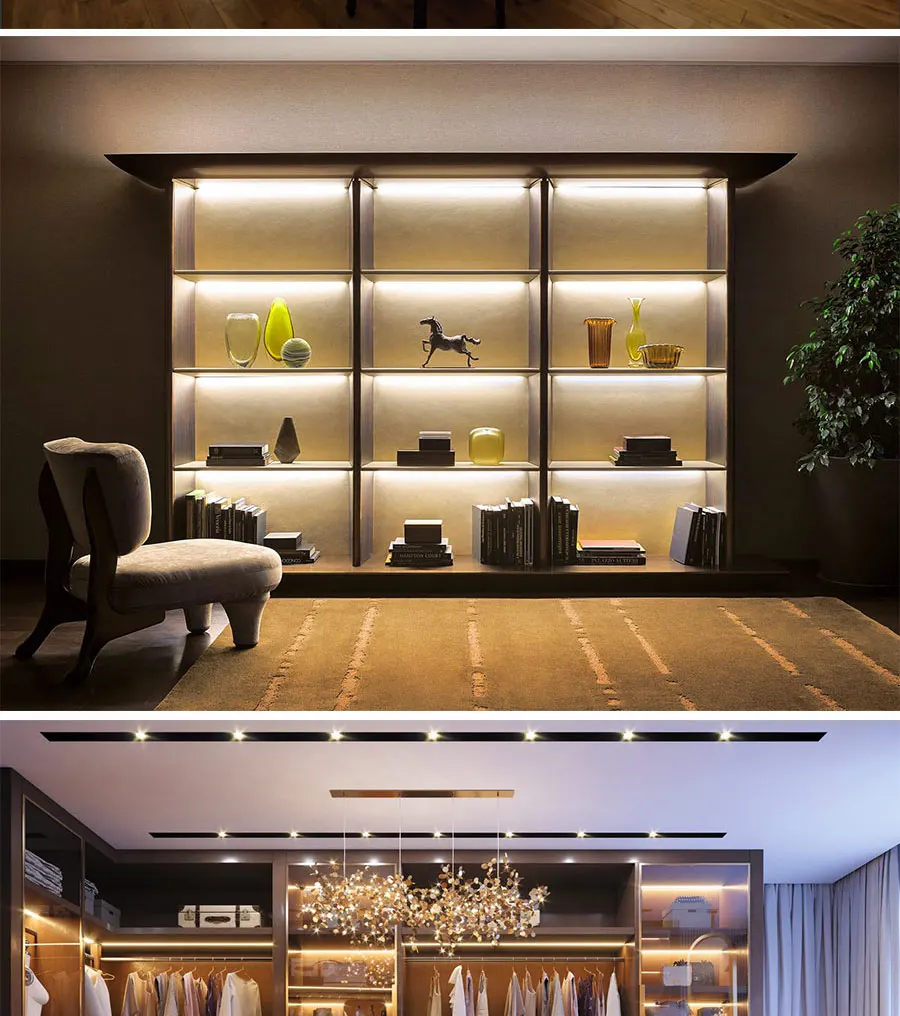 24V 12V 5m 10m COB LED Strip Light 5/8/10mm High Density Flexible LED Ribbon 3000K 4000K 6000K Dimmable LED Tape For Home Decor