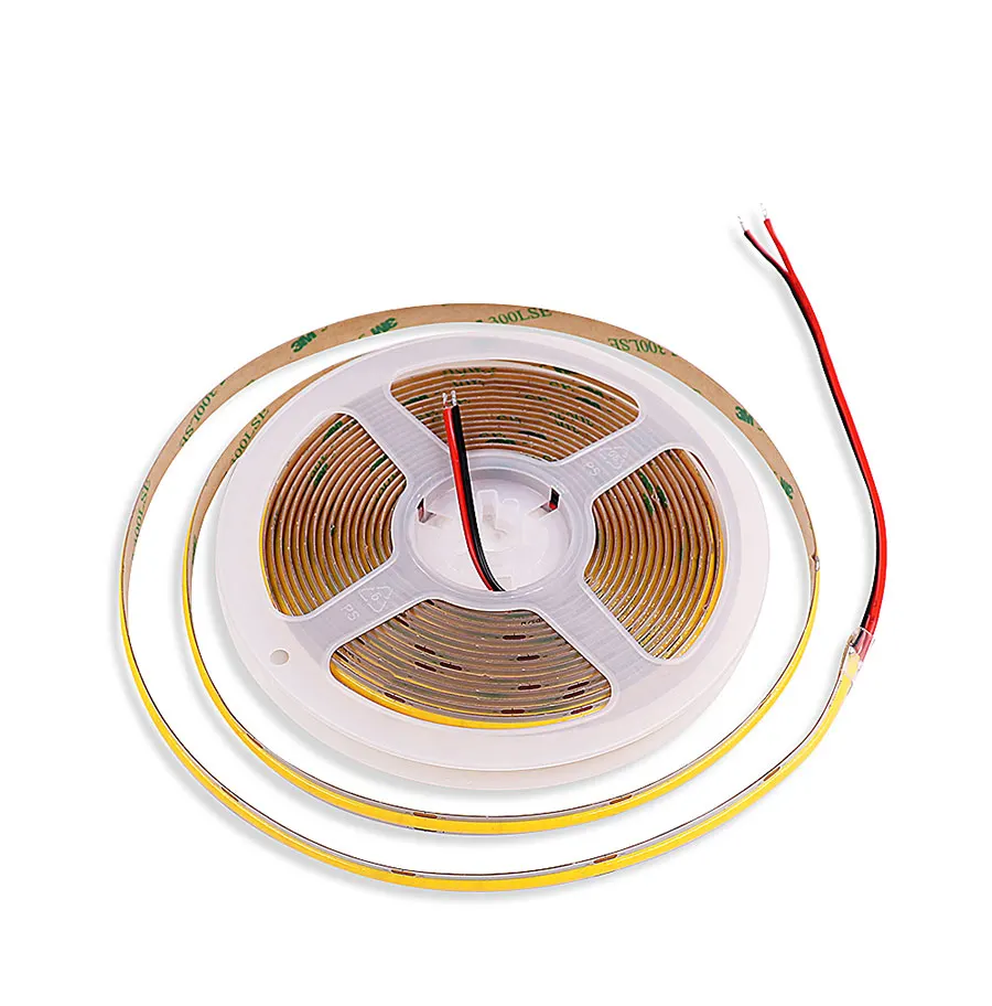 24V 12V 5m 10m COB LED Strip Light 5/8/10mm High Density Flexible LED Ribbon 3000K 4000K 6000K Dimmable LED Tape For Home Decor