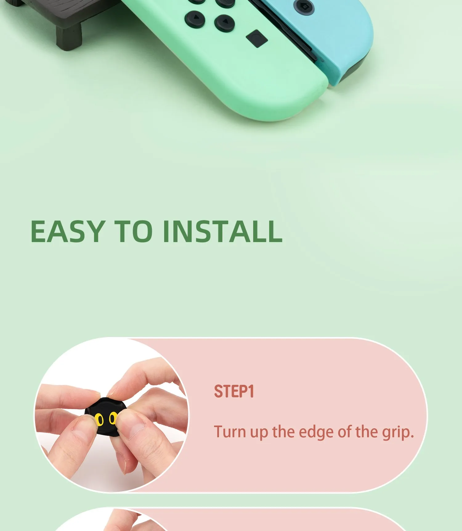 GeekShare Cute Silicone Joystick NS2 Thumb Grip Caps For Nintendo Switch / Switch 2 Controller Thumbstick Case For Switch Oled