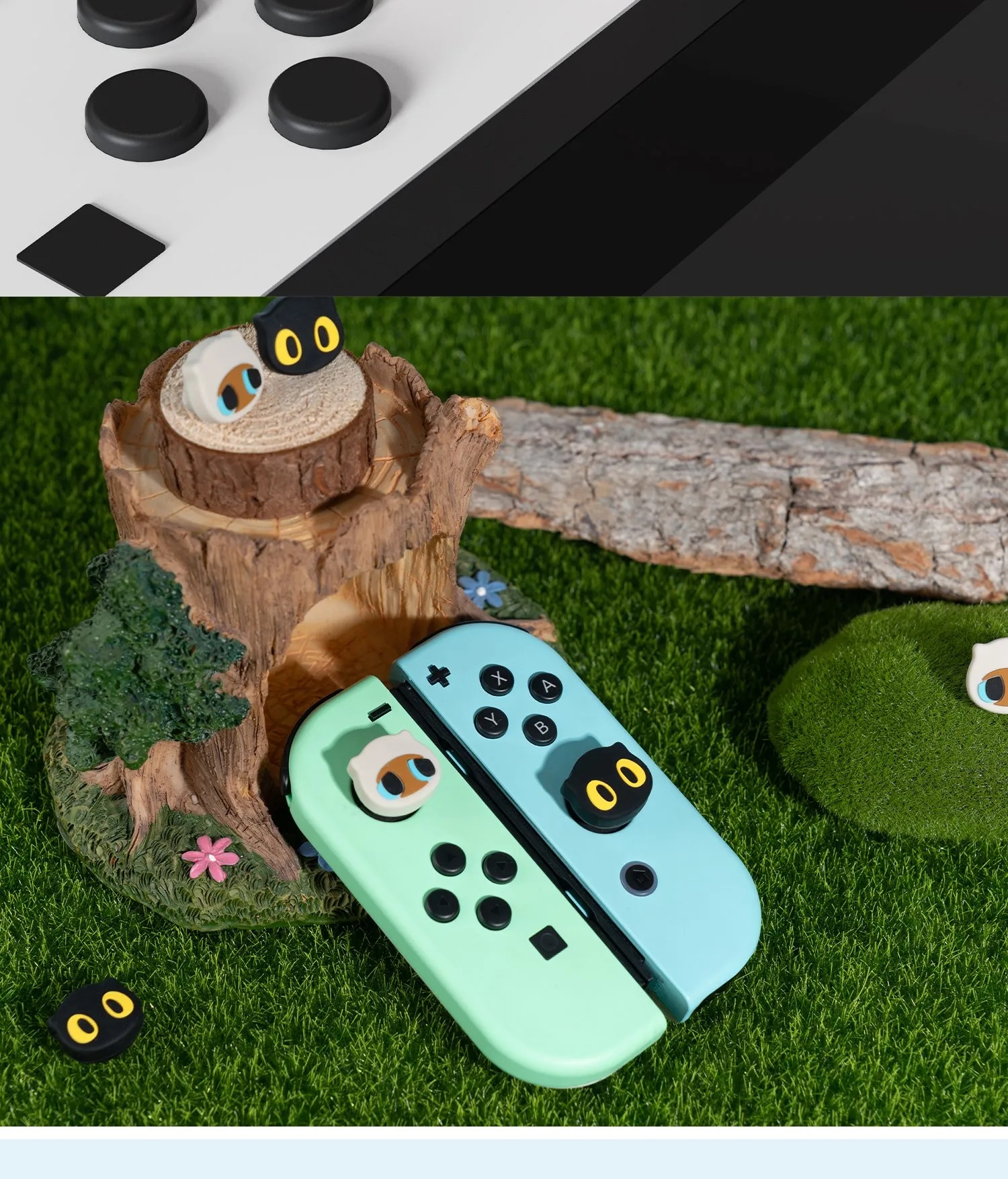 GeekShare Cute Silicone Joystick NS2 Thumb Grip Caps For Nintendo Switch / Switch 2 Controller Thumbstick Case For Switch Oled