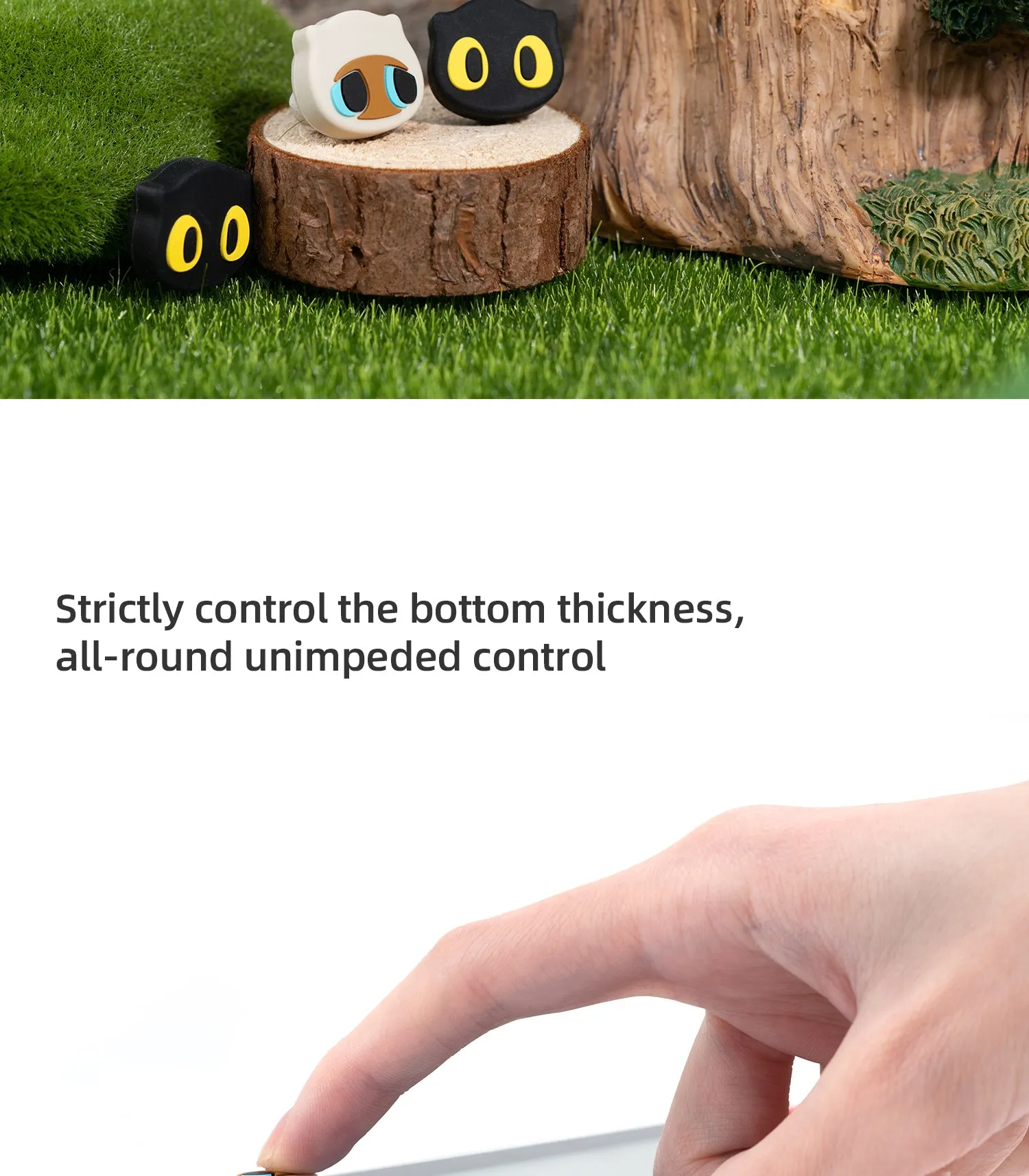GeekShare Cute Silicone Joystick NS2 Thumb Grip Caps For Nintendo Switch / Switch 2 Controller Thumbstick Case For Switch Oled
