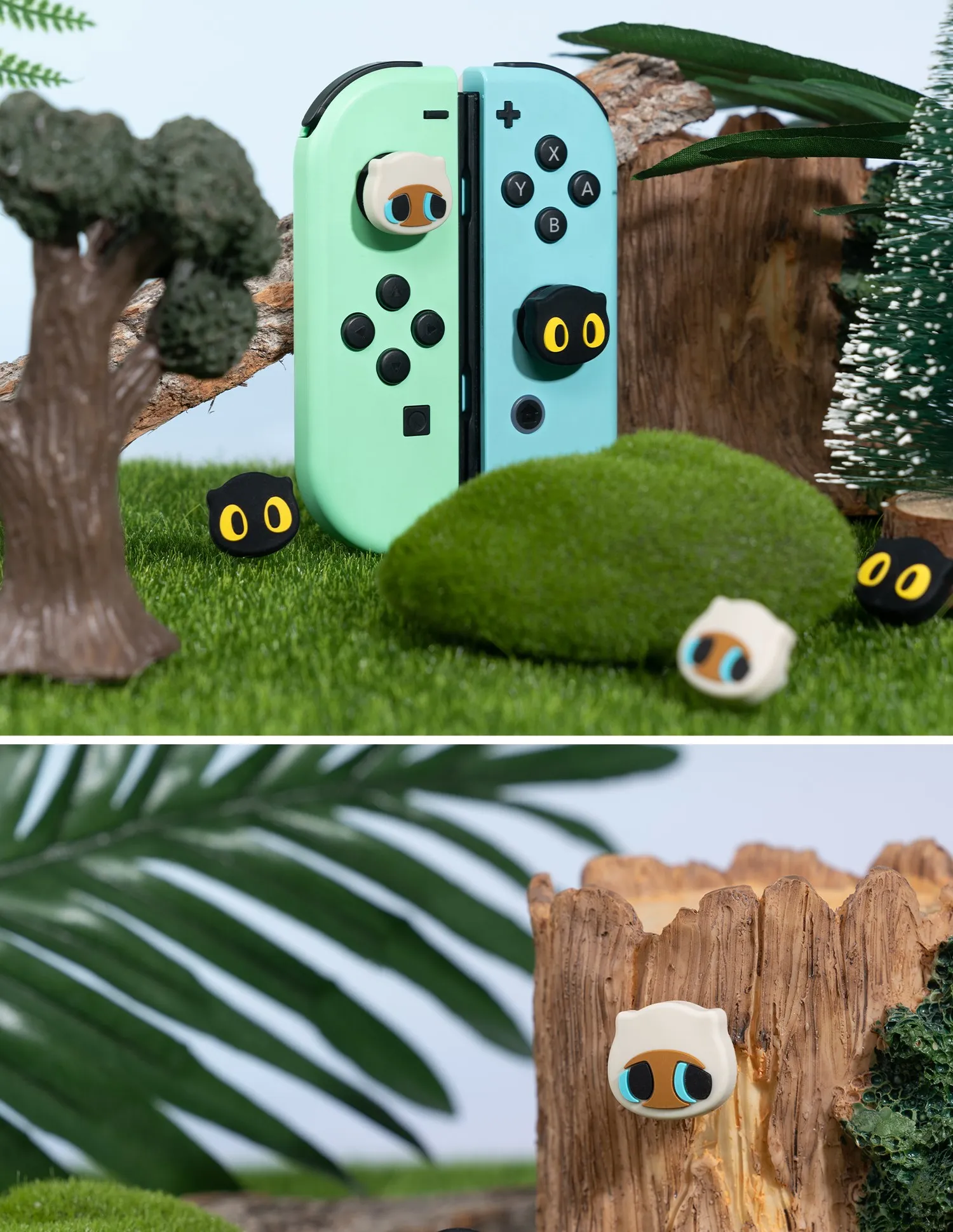 GeekShare Cute Silicone Joystick NS2 Thumb Grip Caps For Nintendo Switch / Switch 2 Controller Thumbstick Case For Switch Oled