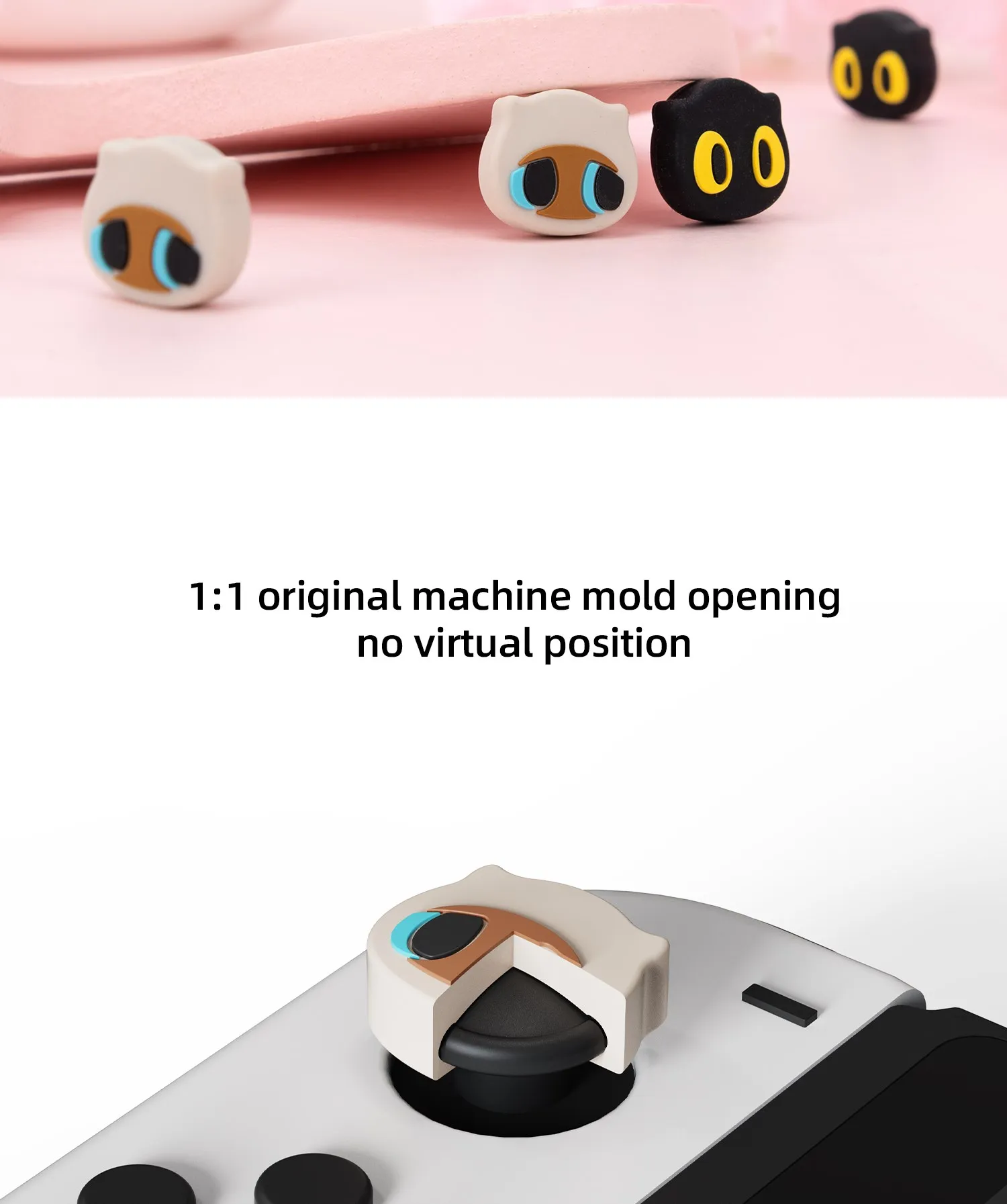 GeekShare Cute Silicone Joystick NS2 Thumb Grip Caps For Nintendo Switch / Switch 2 Controller Thumbstick Case For Switch Oled