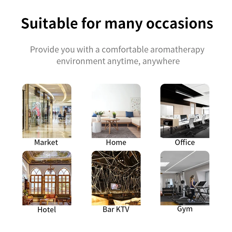 5000m³ Aromatic Diffuser Essential Oils Hotel Scenting Device Office Gym Etc Large Air Freshener Flavoring Home with WIFI HVAC