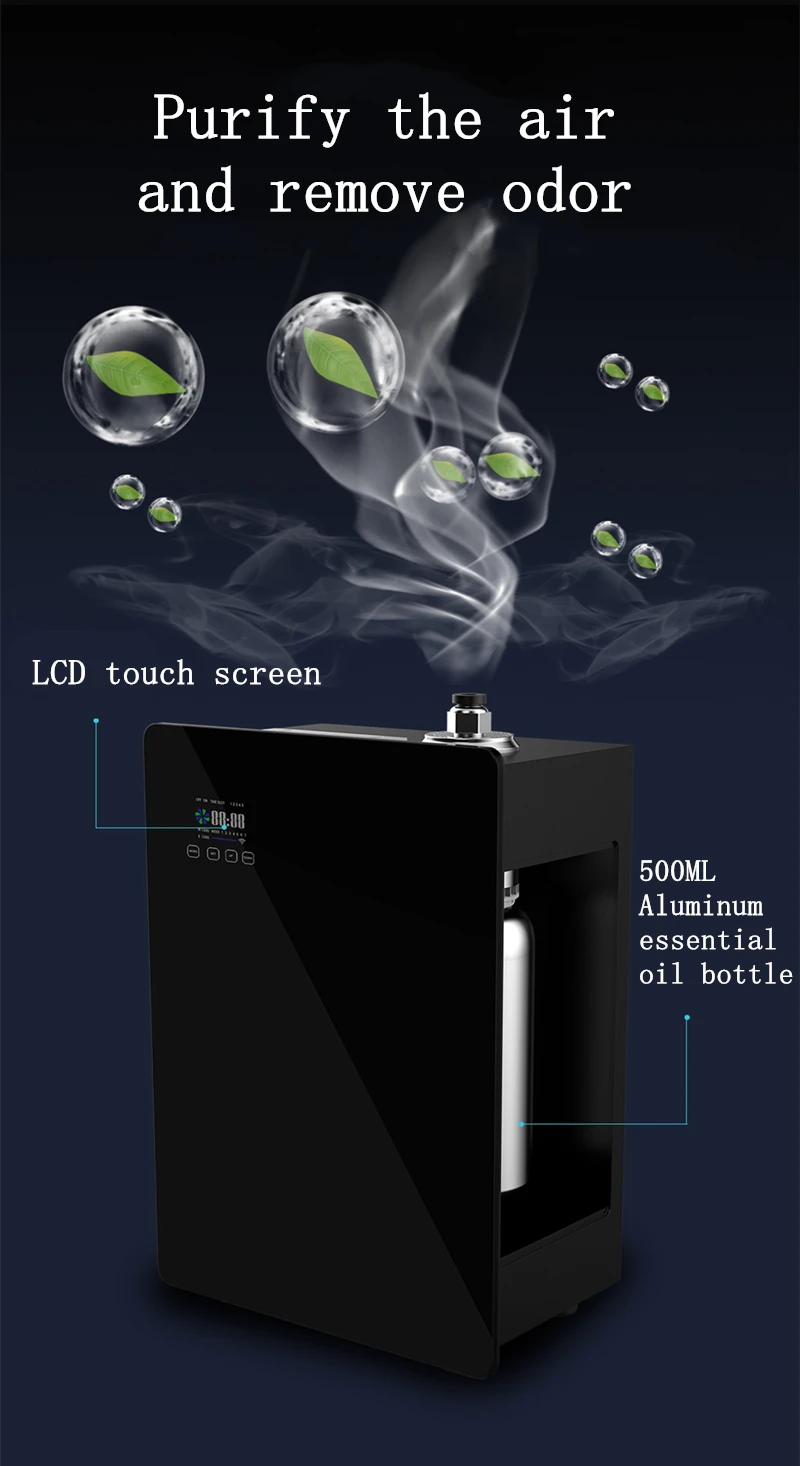 5000m³ Aromatic Diffuser Essential Oils Hotel Scenting Device Office Gym Etc Large Air Freshener Flavoring Home with WIFI HVAC