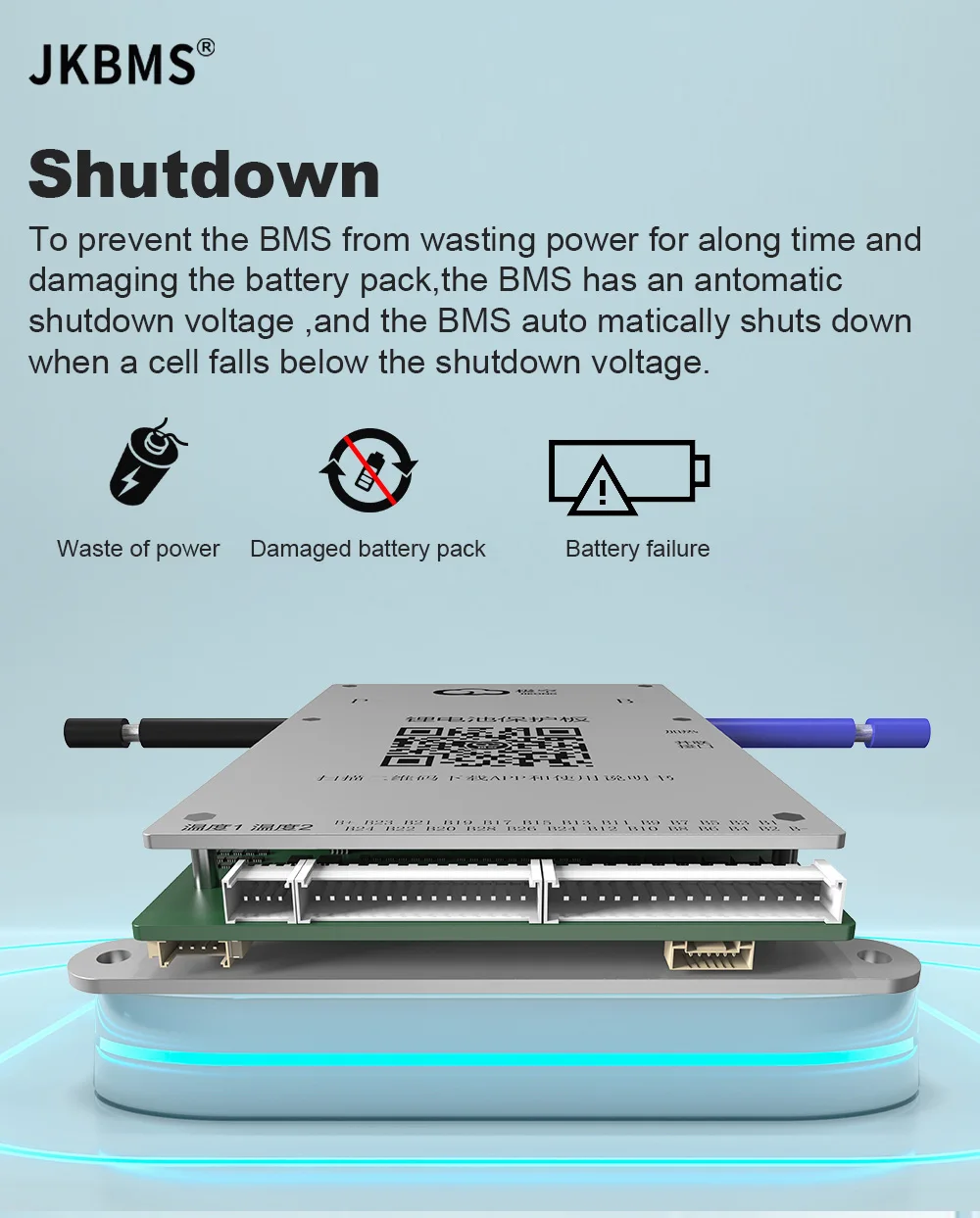 JKBMS SMART BMS 24V 36V 48V 60V 80A BMS 600MA Balance Li-Ion LTO 18650 Battery Lifepo4 Battery 8S 9S 10S 11S 12S 13S 14S 16S 17S