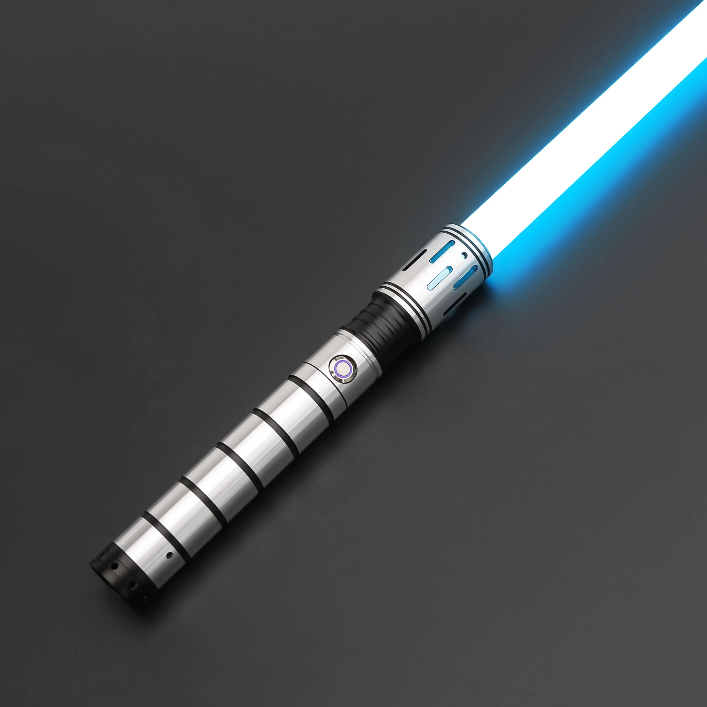 TXQSABER Heavy Dueling RGB / Neo Pixel Smooth Lightsaber Colors Changing Metal Hilt Lock up Blaster Jedi Sword Kids Toys