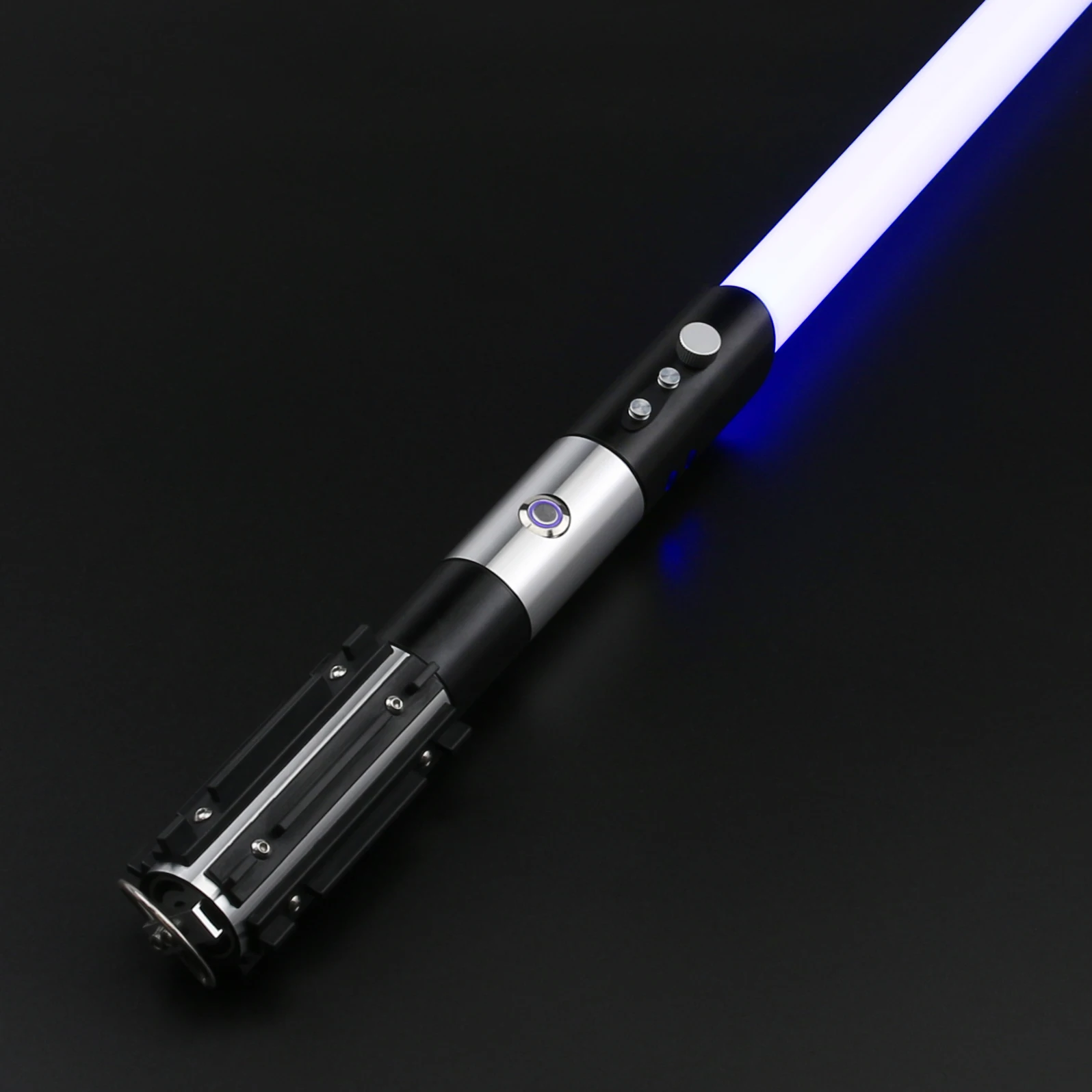 TXQSABER Heavy Dueling RGB / Neo Pixel Smooth Lightsaber Colors Changing Metal Hilt Lock up Blaster Jedi Sword Kids Toys