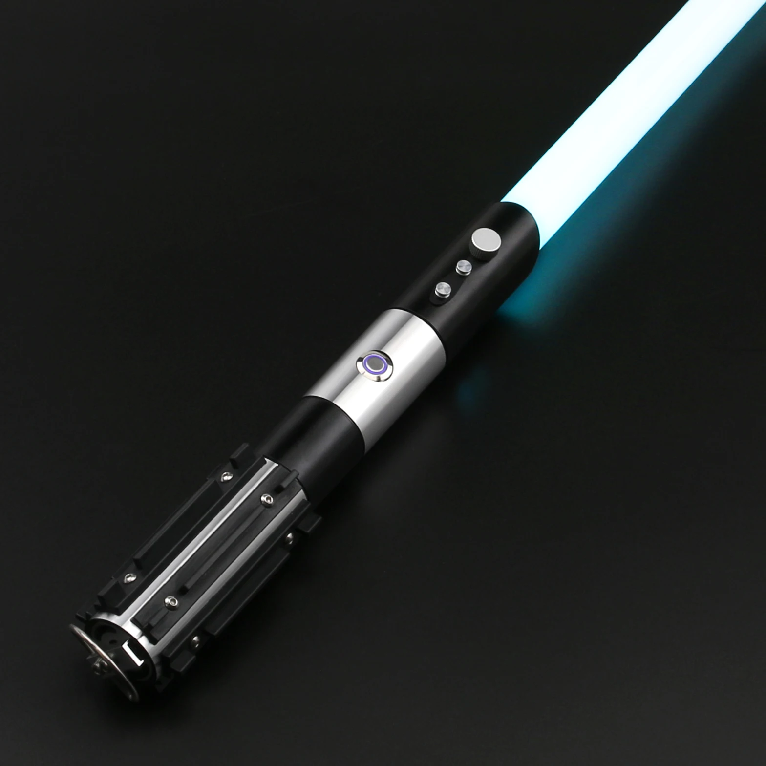 TXQSABER Heavy Dueling RGB / Neo Pixel Smooth Lightsaber Colors Changing Metal Hilt Lock up Blaster Jedi Sword Kids Toys