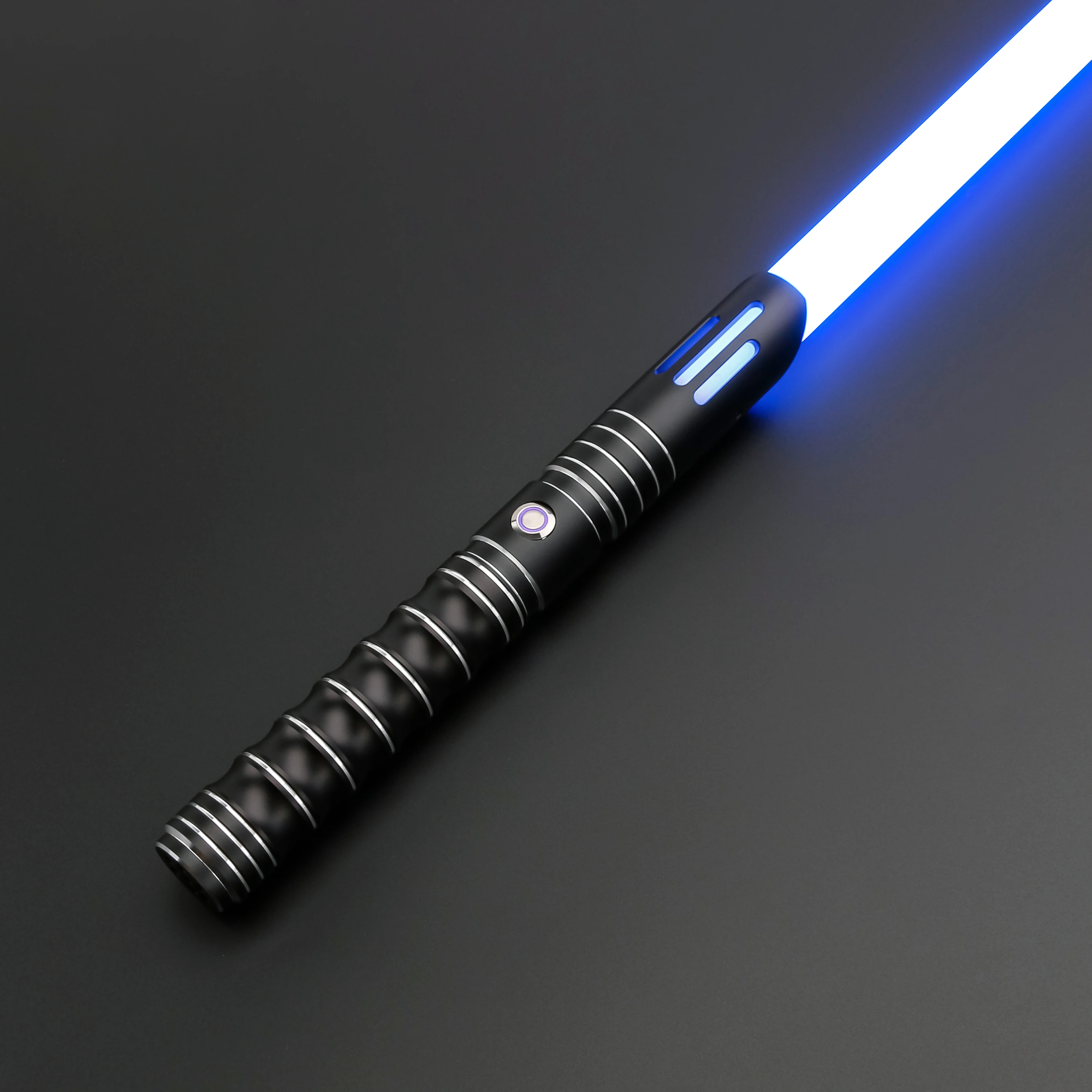 TXQSABER Heavy Dueling RGB / Neo Pixel Smooth Lightsaber Colors Changing Metal Hilt Lock up Blaster Jedi Sword Kids Toys