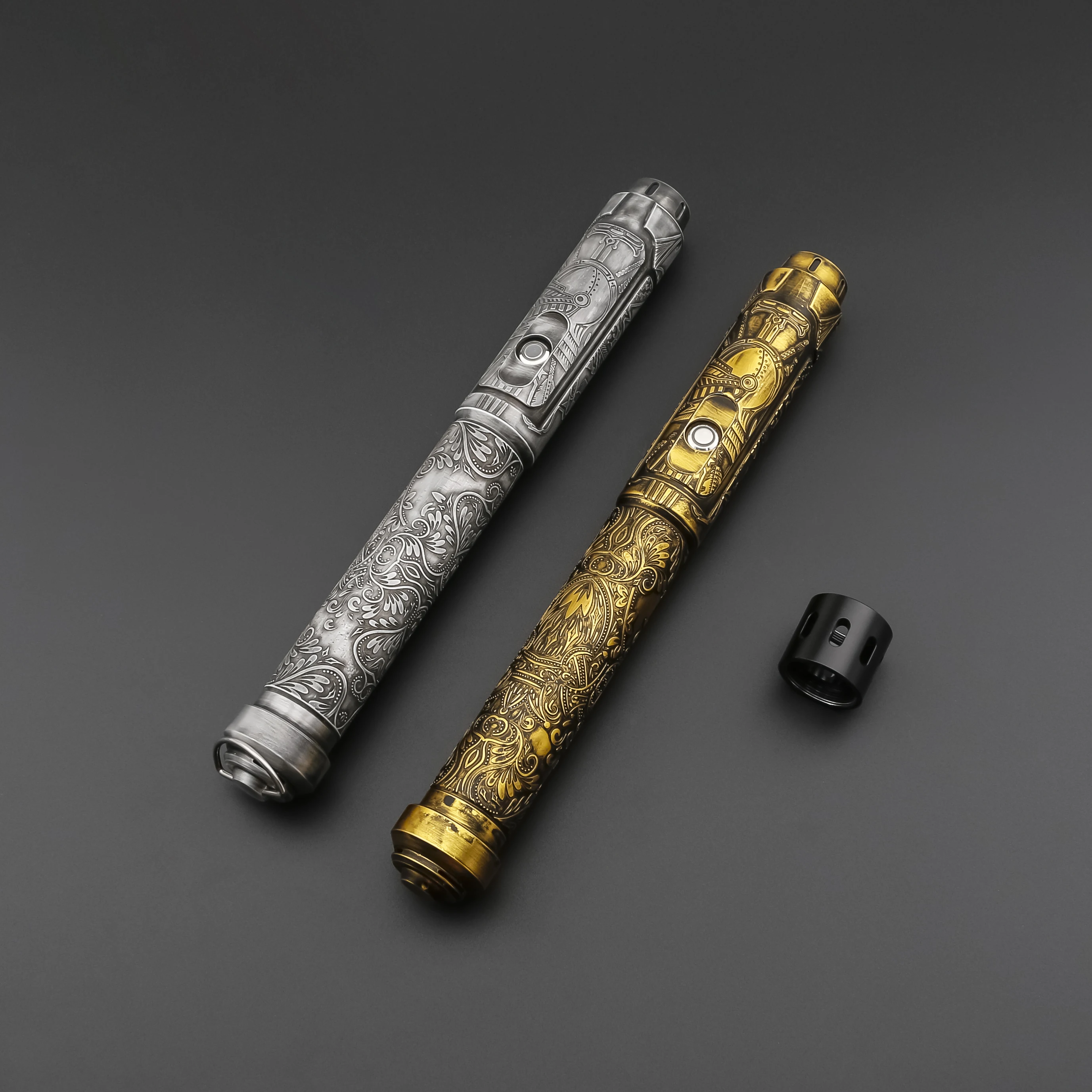 TXQSABER Heavy Dueling RGB / Neo Pixel Smooth Lightsaber Colors Changing Metal Hilt Lock up Blaster Jedi Sword Kids Toys
