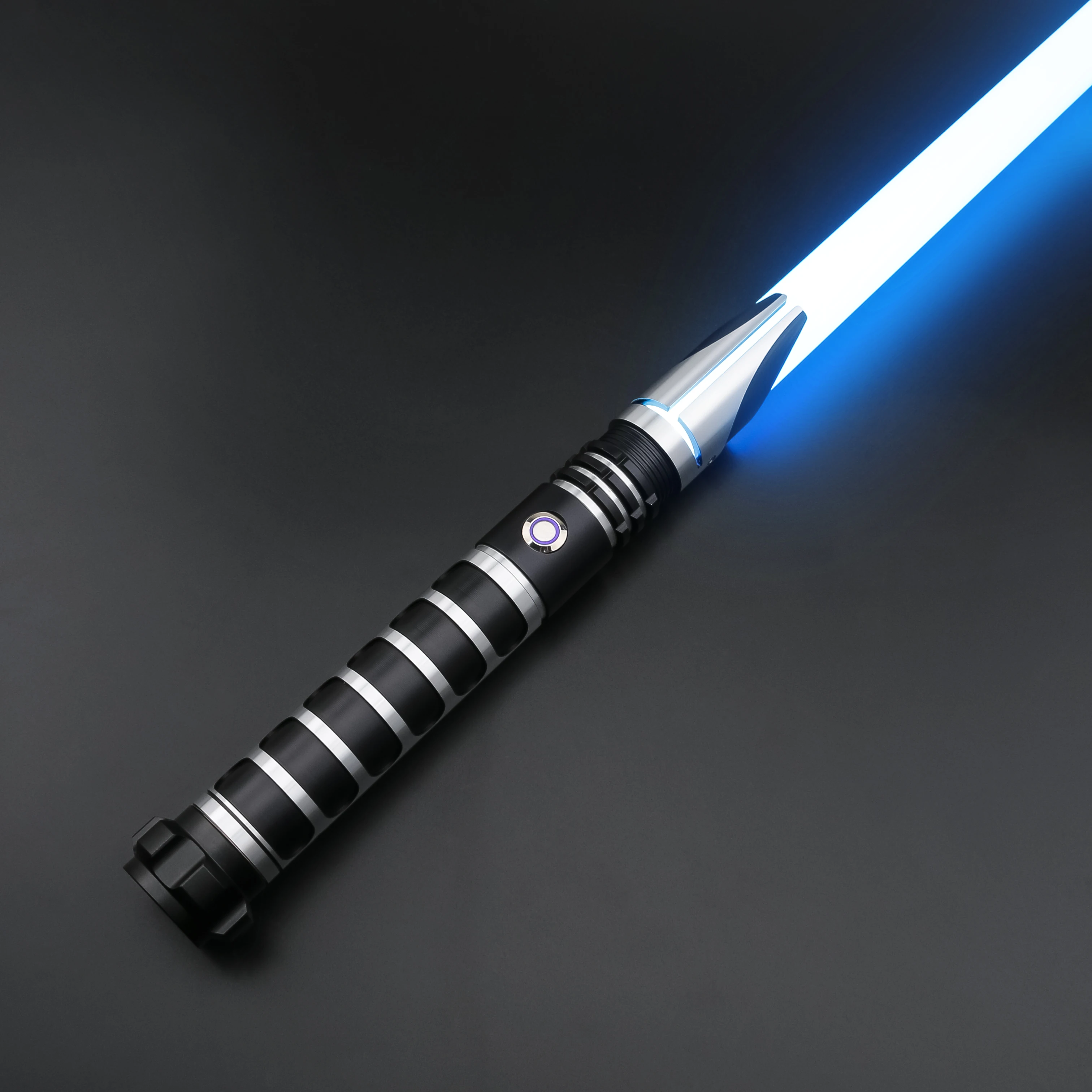 TXQSABER Heavy Dueling RGB / Neo Pixel Smooth Lightsaber Colors Changing Metal Hilt Lock up Blaster Jedi Sword Kids Toys
