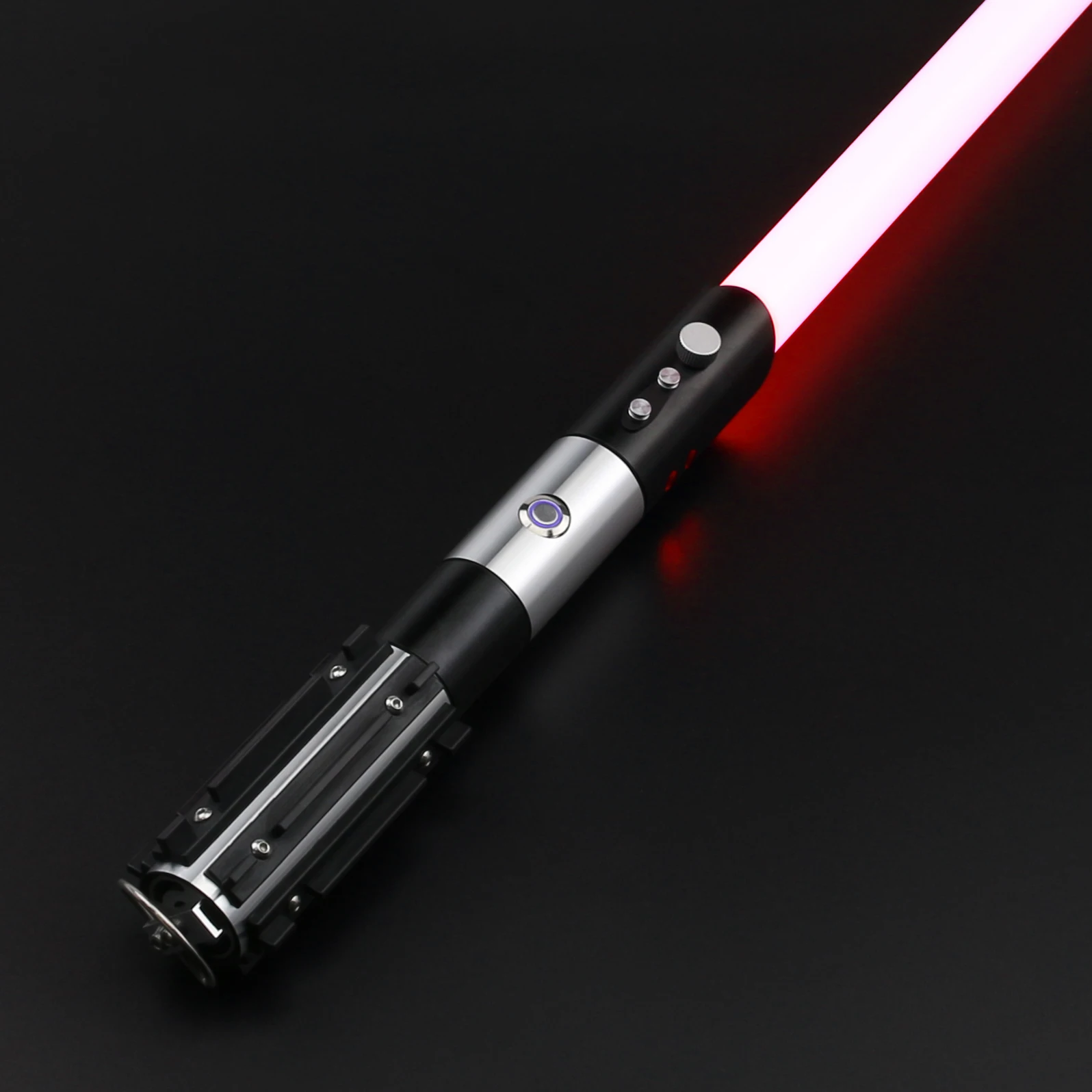 TXQSABER Heavy Dueling RGB / Neo Pixel Smooth Lightsaber Colors Changing Metal Hilt Lock up Blaster Jedi Sword Kids Toys