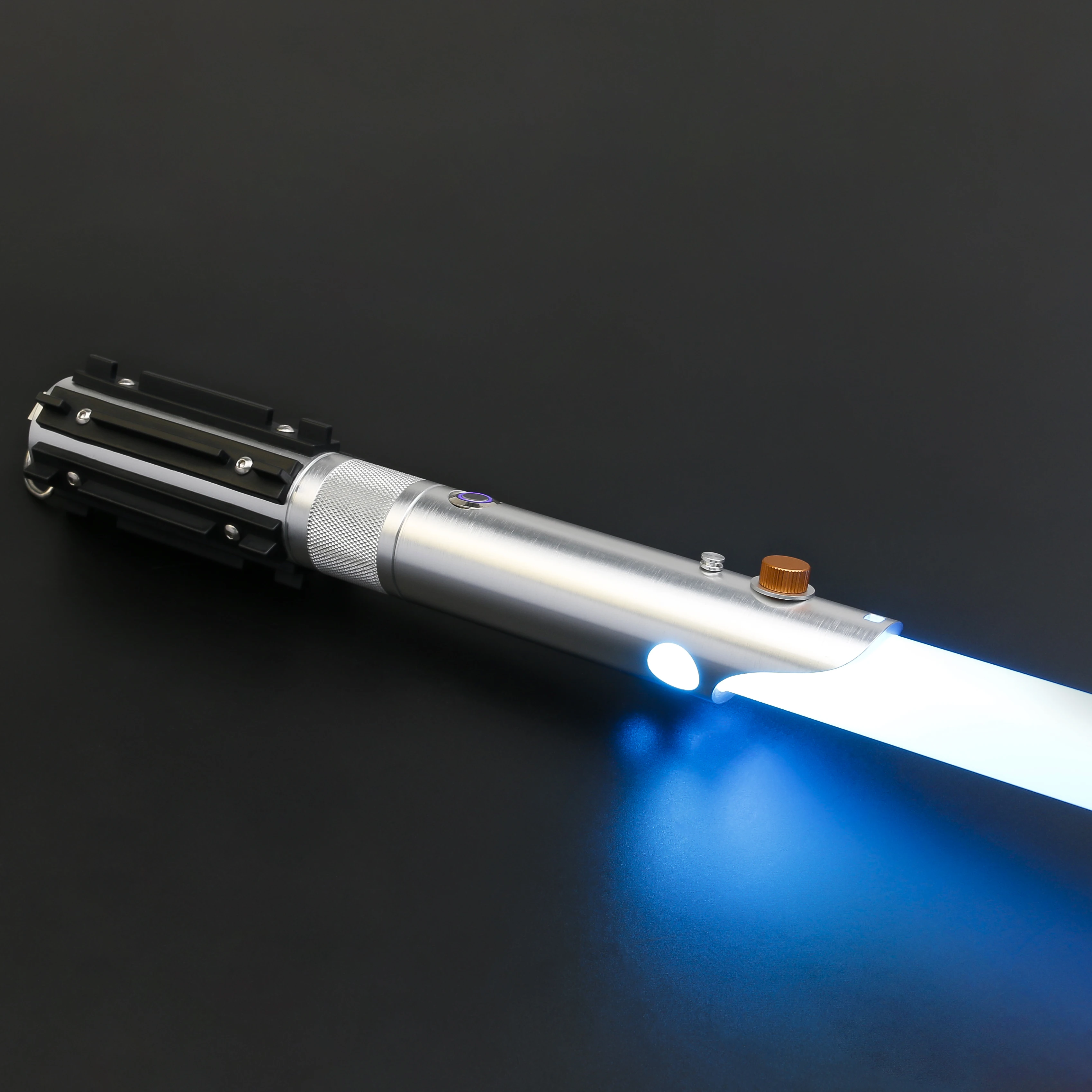 TXQSABER Heavy Dueling RGB / Neo Pixel Smooth Lightsaber Colors Changing Metal Hilt Lock up Blaster Jedi Sword Kids Toys