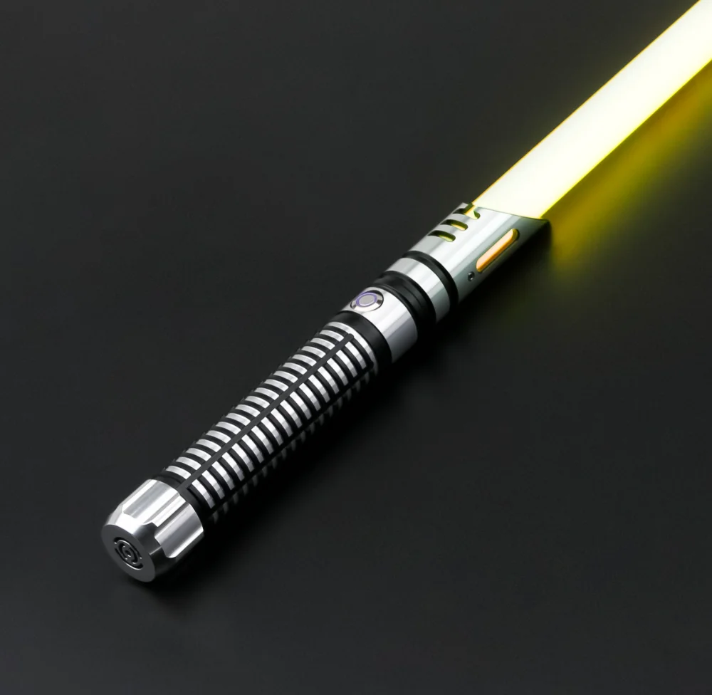TXQSABER Heavy Dueling RGB / Neo Pixel Smooth Lightsaber Colors Changing Metal Hilt Lock up Blaster Jedi Sword Kids Toys