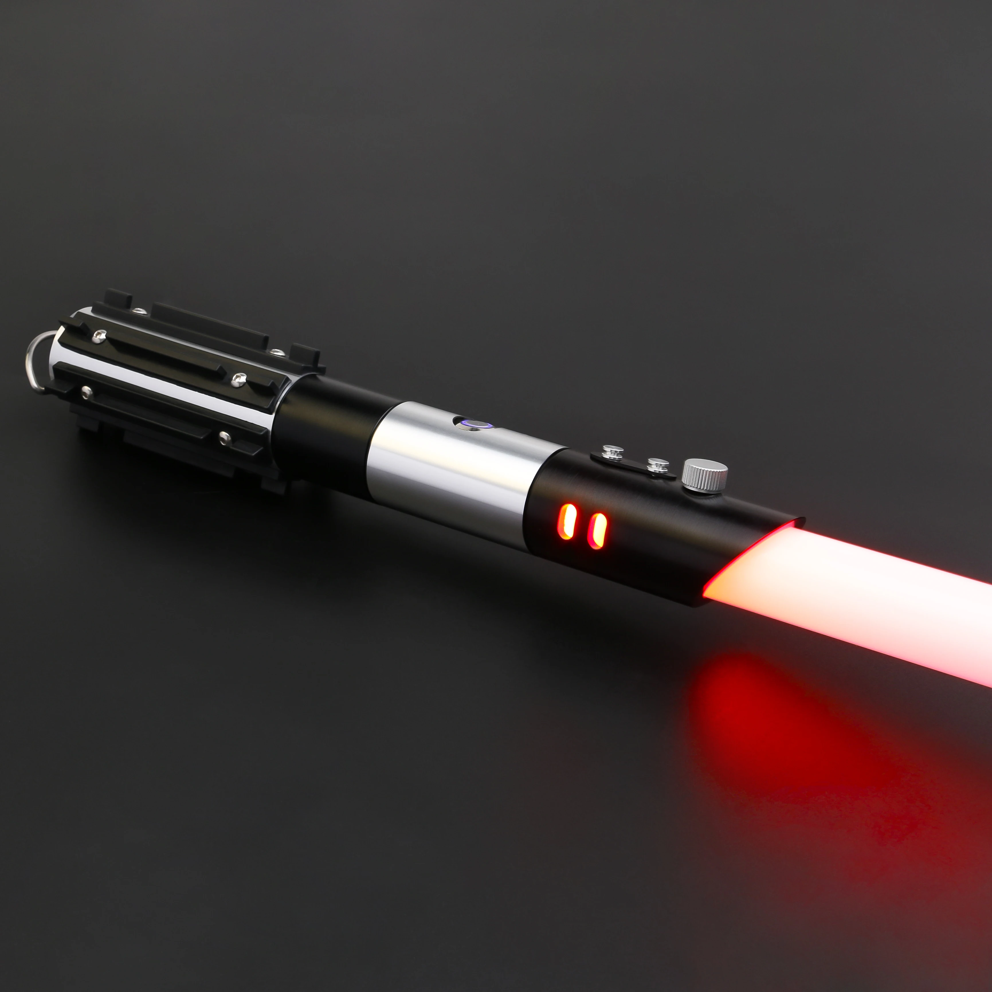 TXQSABER Heavy Dueling RGB / Neo Pixel Smooth Lightsaber Colors Changing Metal Hilt Lock up Blaster Jedi Sword Kids Toys