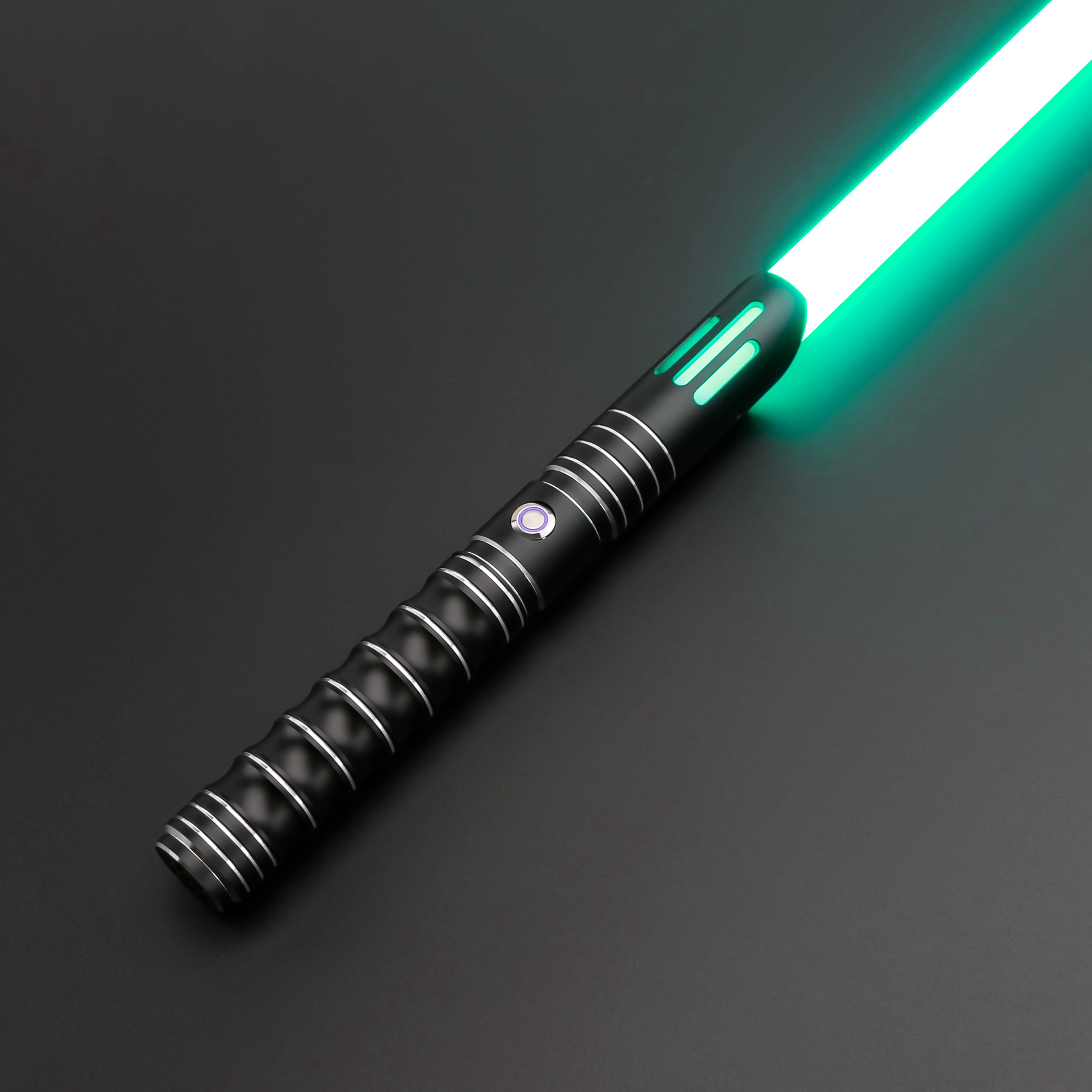 TXQSABER Heavy Dueling RGB / Neo Pixel Smooth Lightsaber Colors Changing Metal Hilt Lock up Blaster Jedi Sword Kids Toys