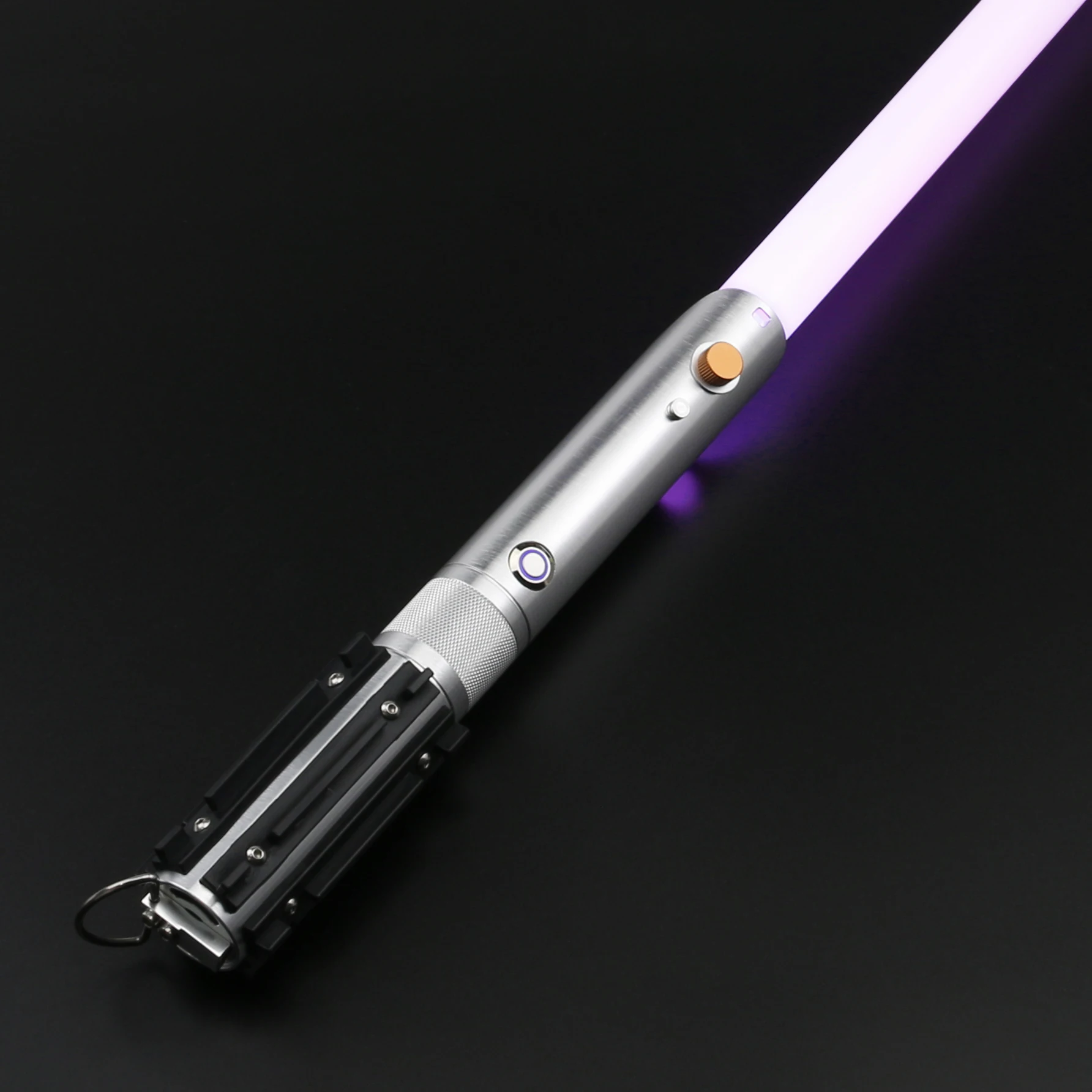TXQSABER Heavy Dueling RGB / Neo Pixel Smooth Lightsaber Colors Changing Metal Hilt Lock up Blaster Jedi Sword Kids Toys