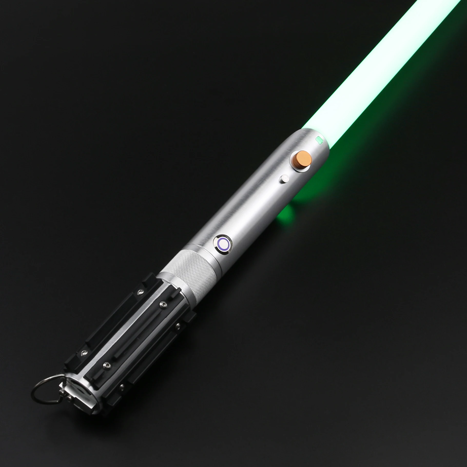 TXQSABER Heavy Dueling RGB / Neo Pixel Smooth Lightsaber Colors Changing Metal Hilt Lock up Blaster Jedi Sword Kids Toys