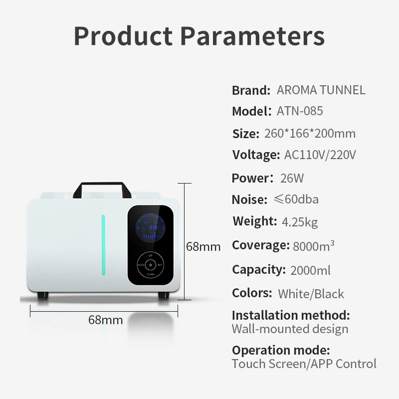 NAMSTE Aroma Diffuser Machine Electric Large Fragrance Machine For Home HVAC System Scent Machine APP Control Aroma Diffuse