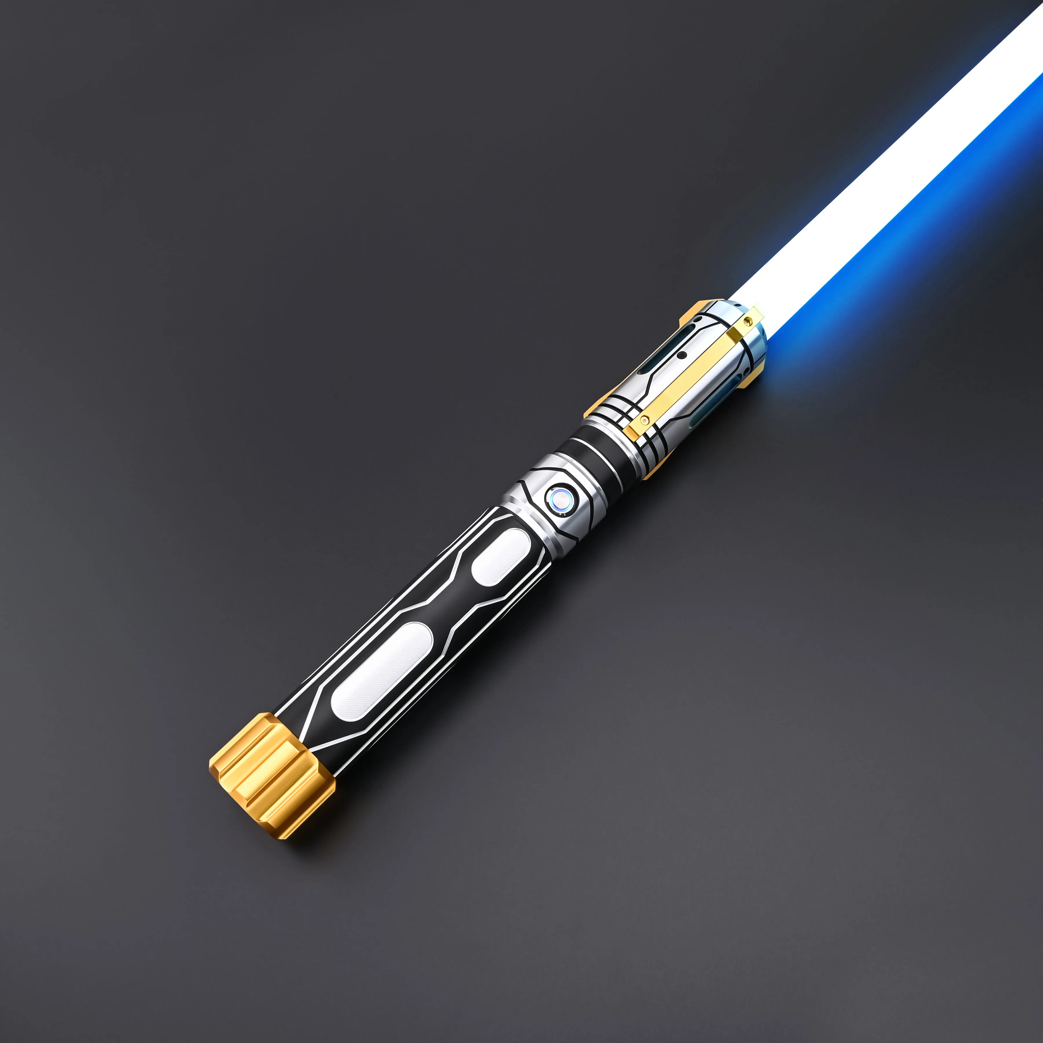 TXQSABER Ghost Lightsaber Pixel Soundboard Neo Smooth Swing Metal Handle LED Strip Blade Cosplay Jedi Sword Kids Toys