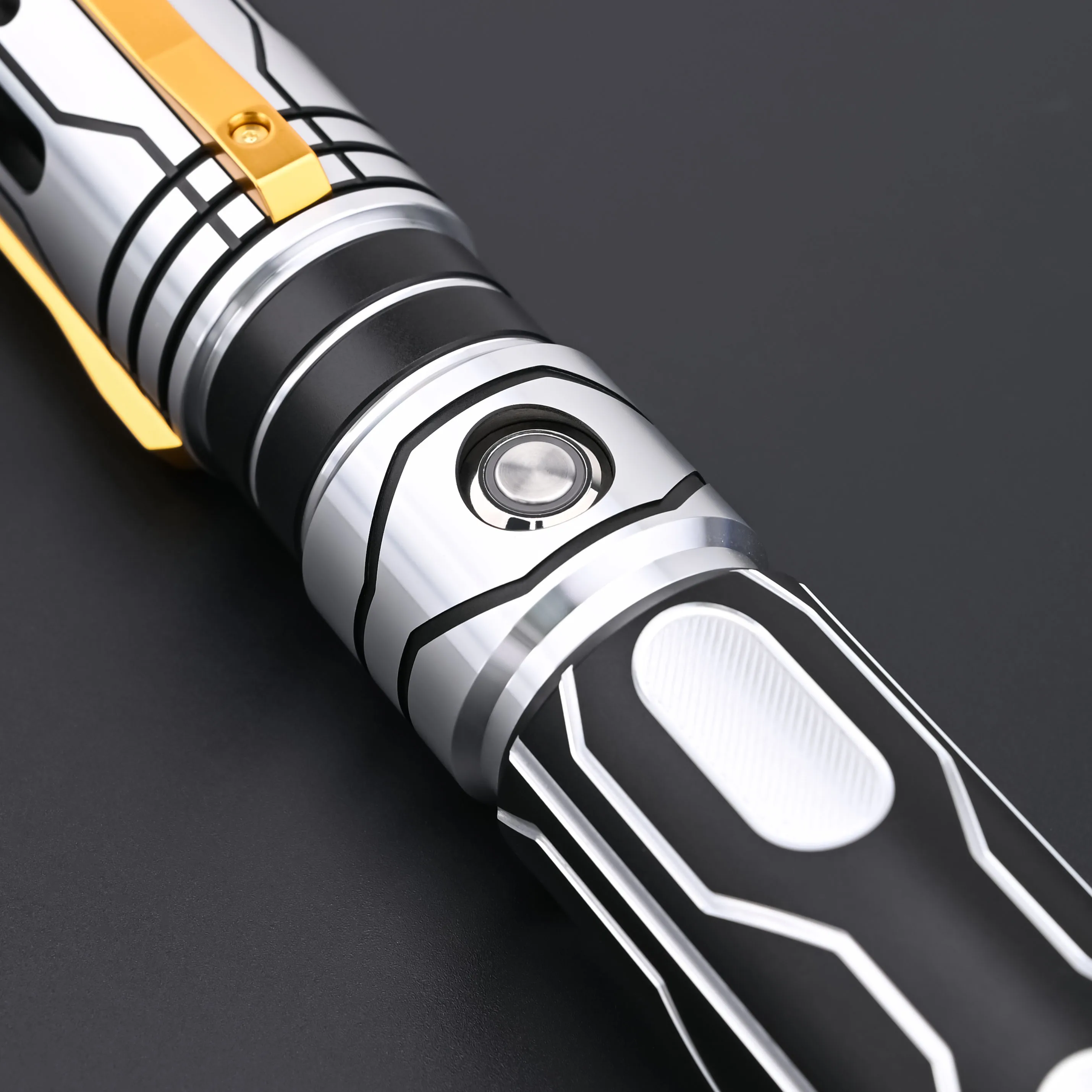 TXQSABER Ghost Lightsaber Pixel Soundboard Neo Smooth Swing Metal Handle LED Strip Blade Cosplay Jedi Sword Kids Toys