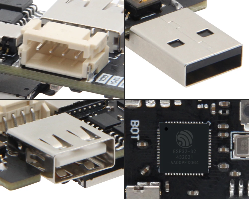 LILYGO® T-Dongle ESP32-S2 Development Board Wireless WIFI Module OTG Male Female Interface 1.14 inch LCD Display Support TF Card