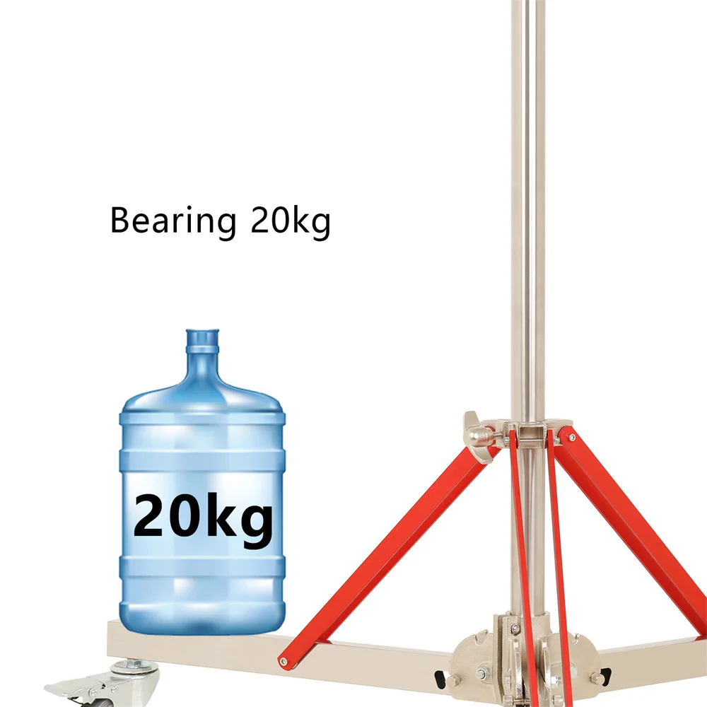 2/3m Stainless Steel Telescopic Rod, can be UIsed with 2.8m/3.2m tripod to Form Photography Frame Super Stable Loading