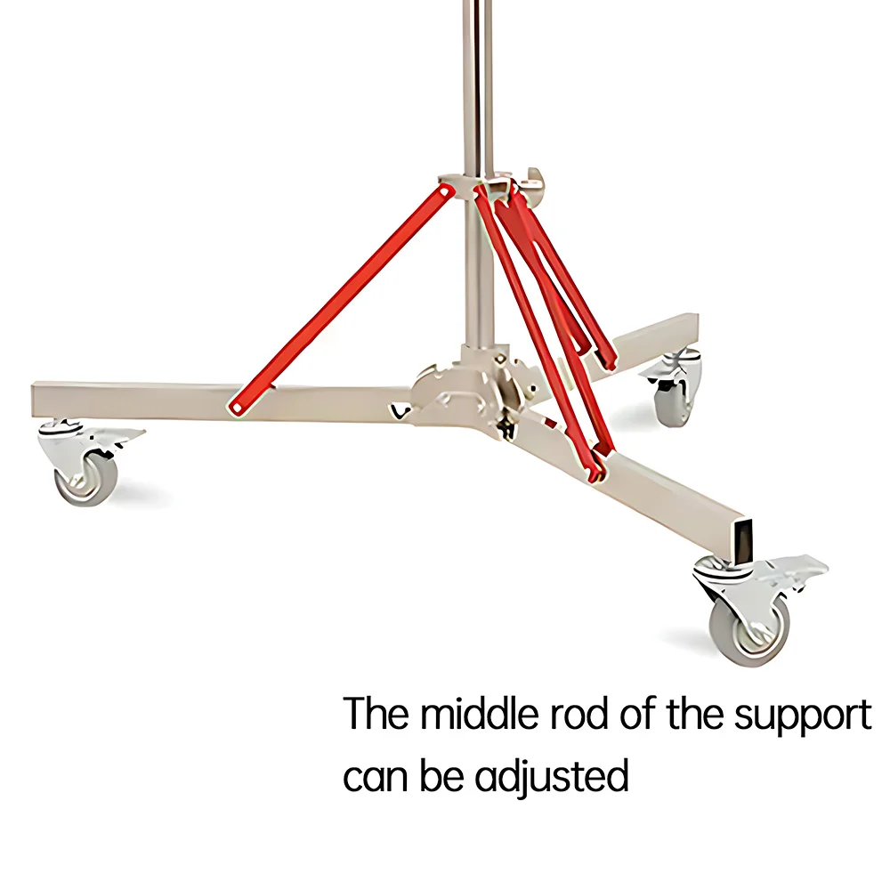 2/3m Stainless Steel Telescopic Rod, can be UIsed with 2.8m/3.2m tripod to Form Photography Frame Super Stable Loading