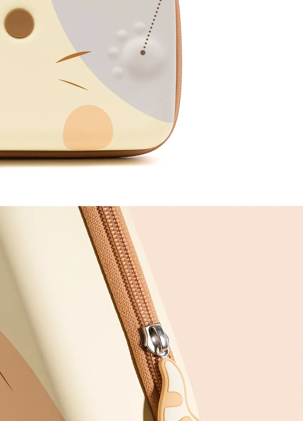 GeekShare Cat Ears Carry Case Compatible with Normal Switch and Switch OLED Portable Hardshell Carrying Case Game Accessories