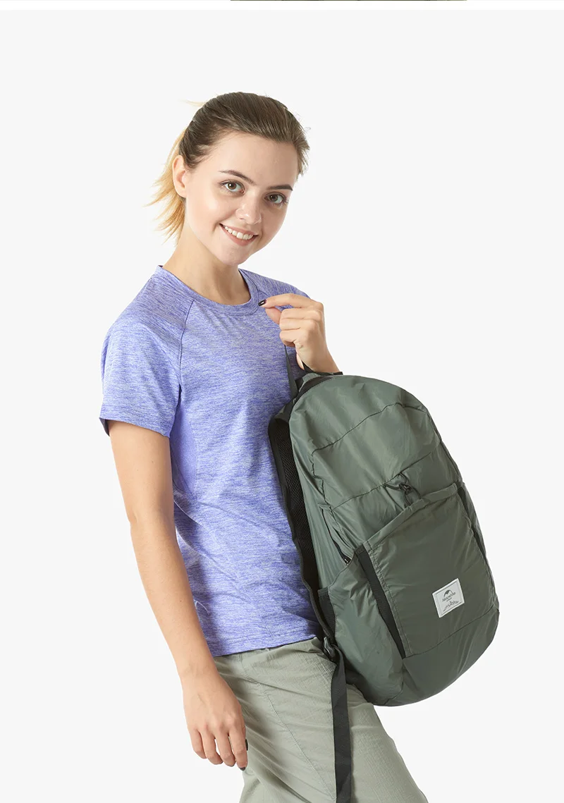 Naturehike Backpack Ultralight 22L Capacity Waterproof Woman Bag Outdoor Climbing Hiking Man Bags Fold Travel Camping Backpacks