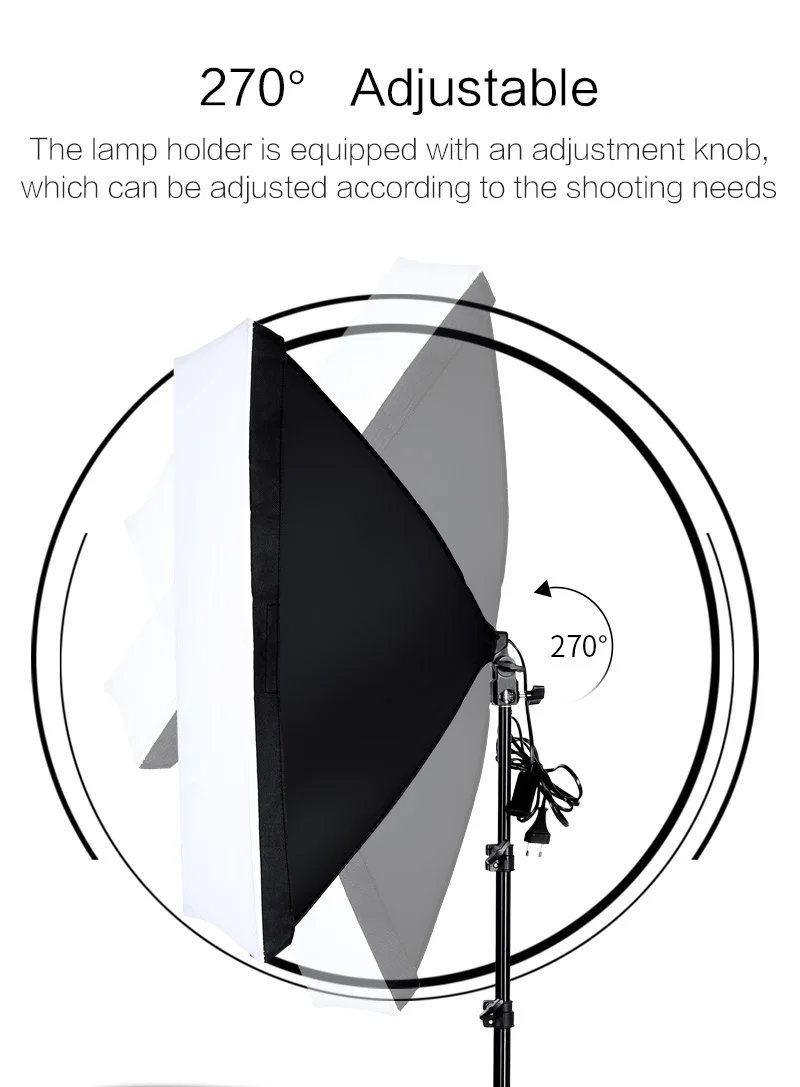 Tripod for Softbox Light Stand Photo Studio 2M with 1.4M Boom Arm Flexible Sandbag Supporting Lighting Photography Phone Flash