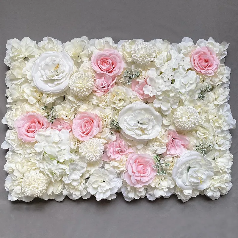 Wedding Backdrop Wall Panel Arch Decoration Artificial Flower Silk Rose Flower Wall for Mariage Baby Show Party Home Decor