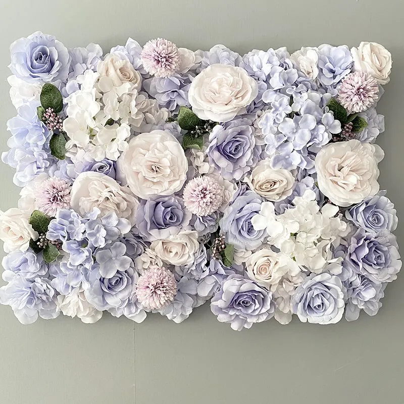 Wedding Backdrop Wall Panel Arch Decoration Artificial Flower Silk Rose Flower Wall for Mariage Baby Show Party Home Decor