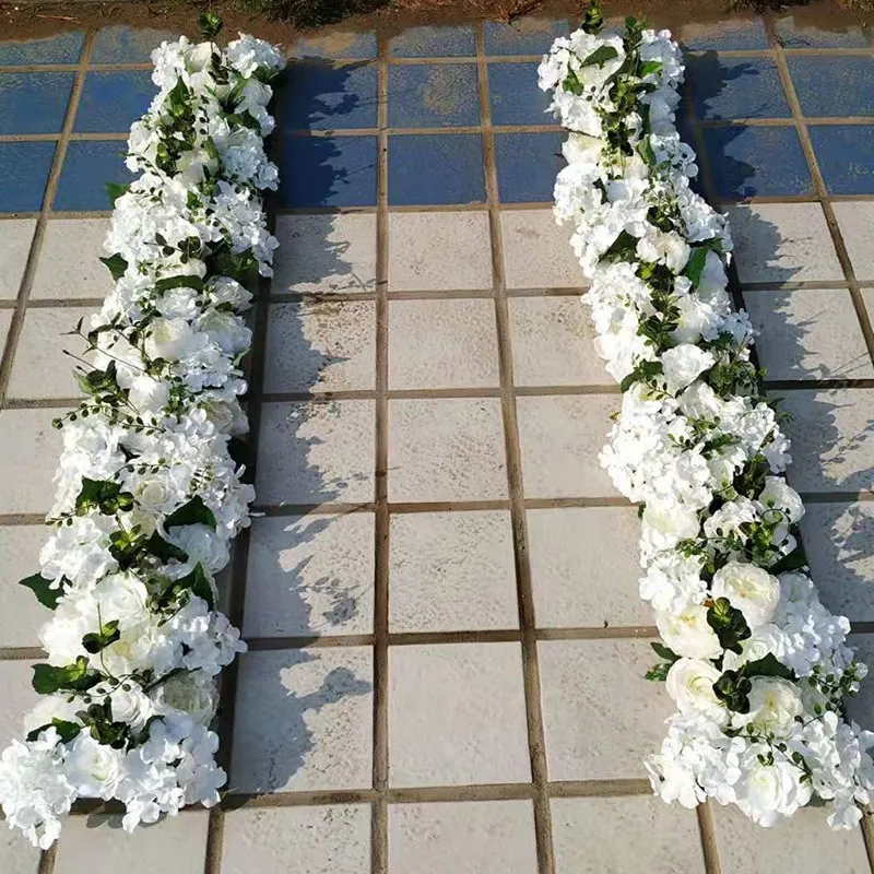 Wedding Backdrop Wall Panel Arch Decoration Artificial Flower Silk Rose Flower Wall for Mariage Baby Show Party Home Decor