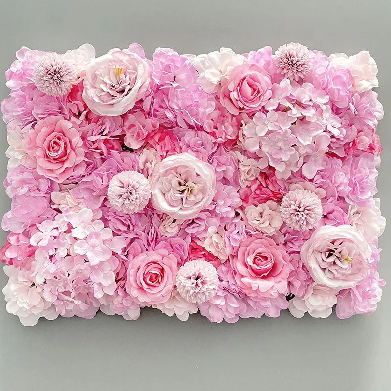 Wedding Backdrop Wall Panel Arch Decoration Artificial Flower Silk Rose Flower Wall for Mariage Baby Show Party Home Decor