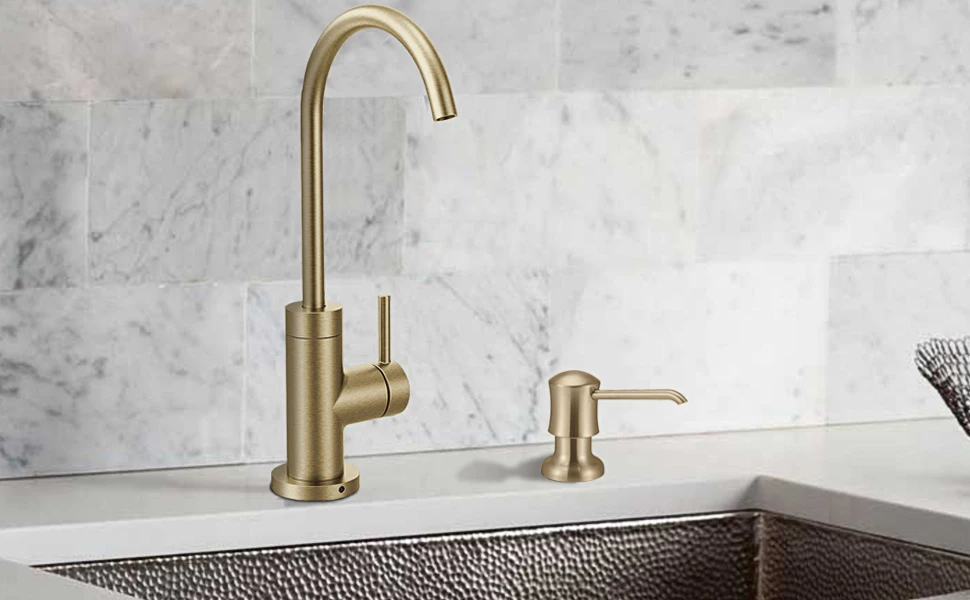 Samodra Liquid Soap Dispenser with Extension Tube Build In kitchen Accessories Chrome detergent dispenser Hand Soap for Kitchen