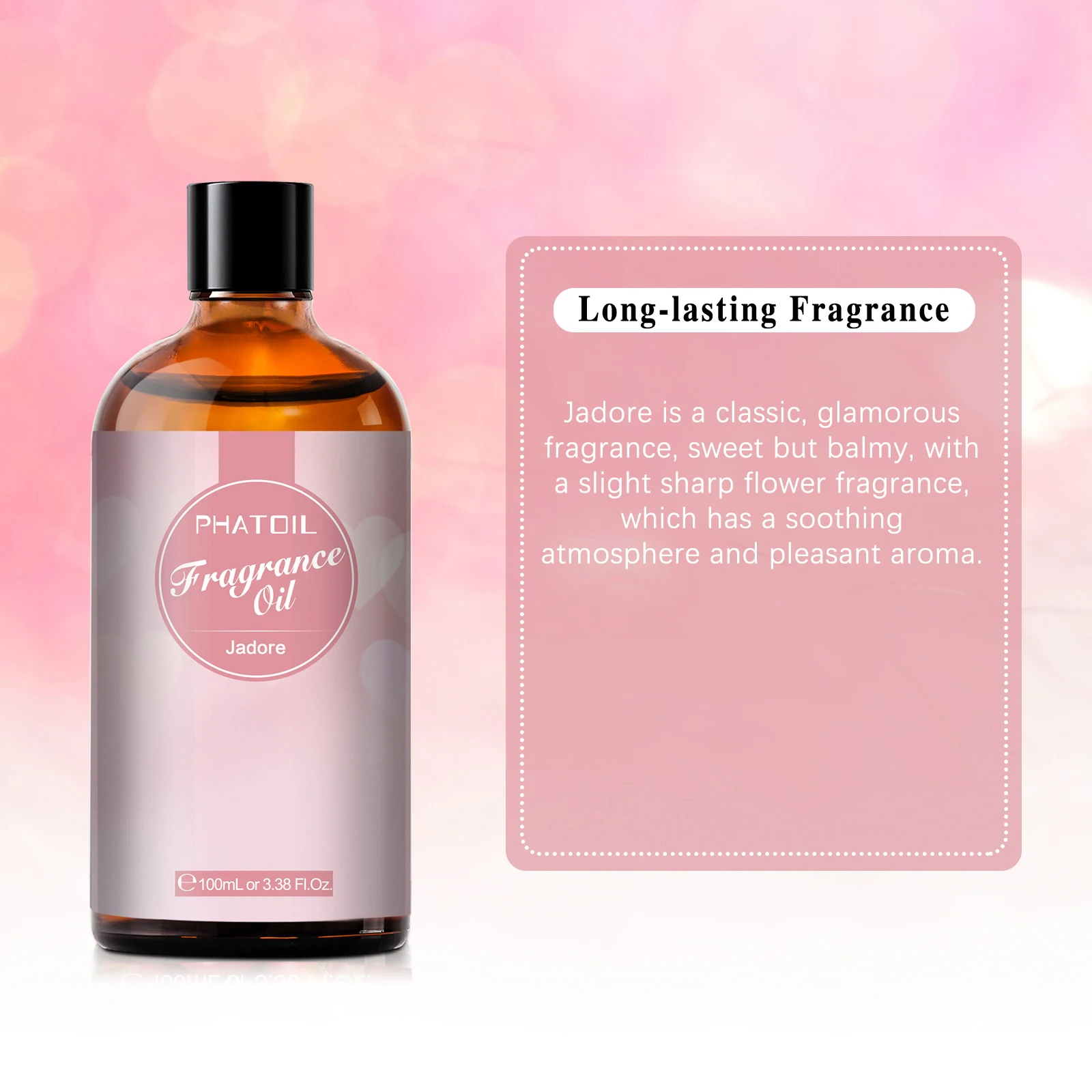 PHATOIL 100ml Fragrance Oil for Candle & Soap Making Aromatherapy Making Baby Powder Coffee White Musk Palmarosa Bubble Gum