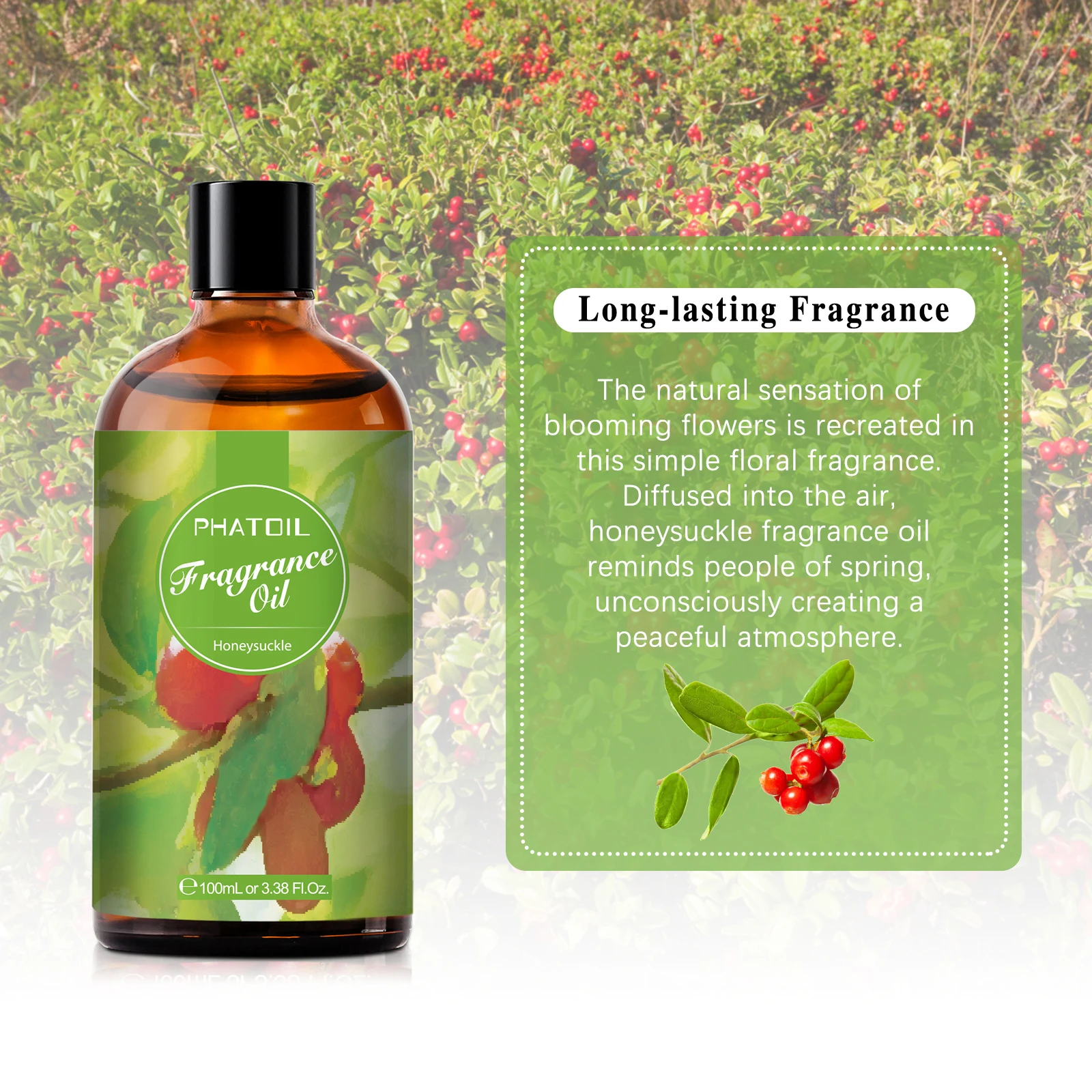PHATOIL 100ml Fragrance Oil for Candle & Soap Making Aromatherapy Making Baby Powder Coffee White Musk Palmarosa Bubble Gum