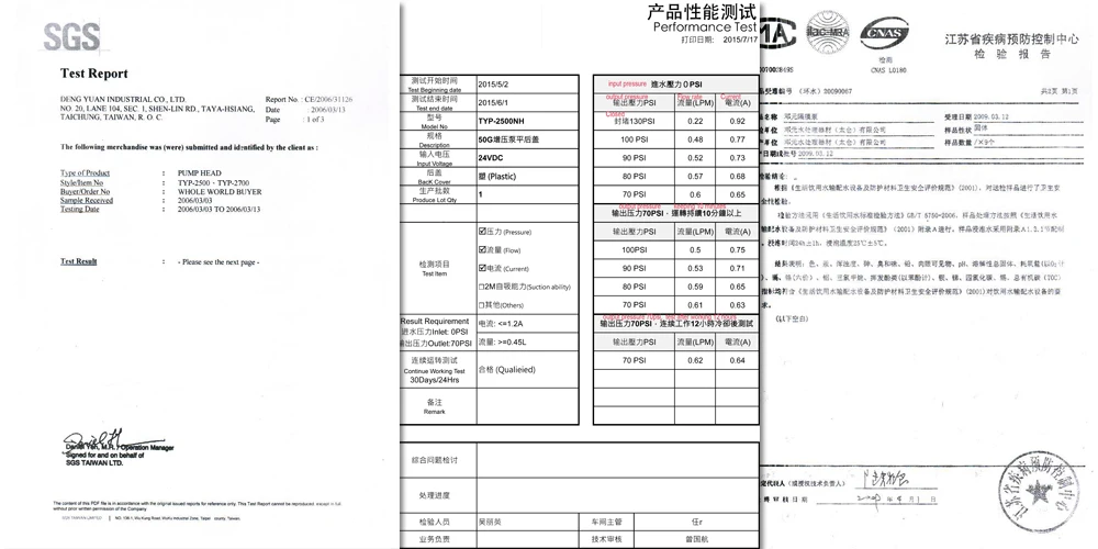 Coronwater RO 24V 50gpd Water Booster Pump 2500NH Increase Reverse Osmosis Water System Pressure