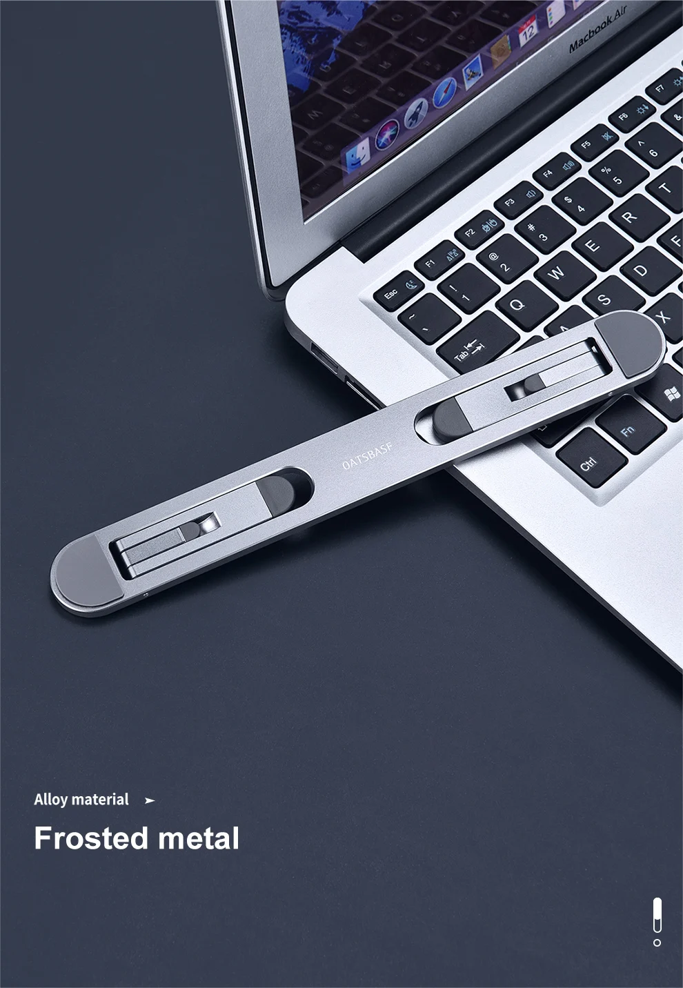 Oatsbasf Laptop Stand For MacBook Air Pro Support Tablet Portable Notebook Stand Mini Riser Foldable Tablet Holder Cooling Mount