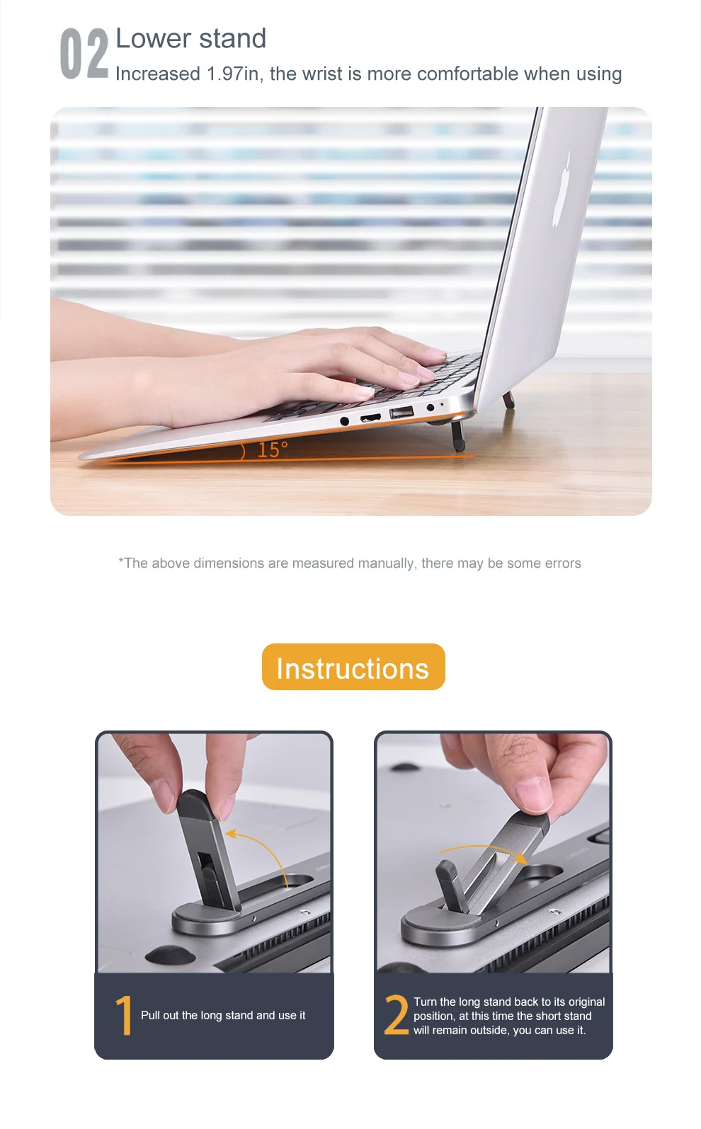 Oatsbasf Laptop Stand For MacBook Air Pro Support Tablet Portable Notebook Stand Mini Riser Foldable Tablet Holder Cooling Mount